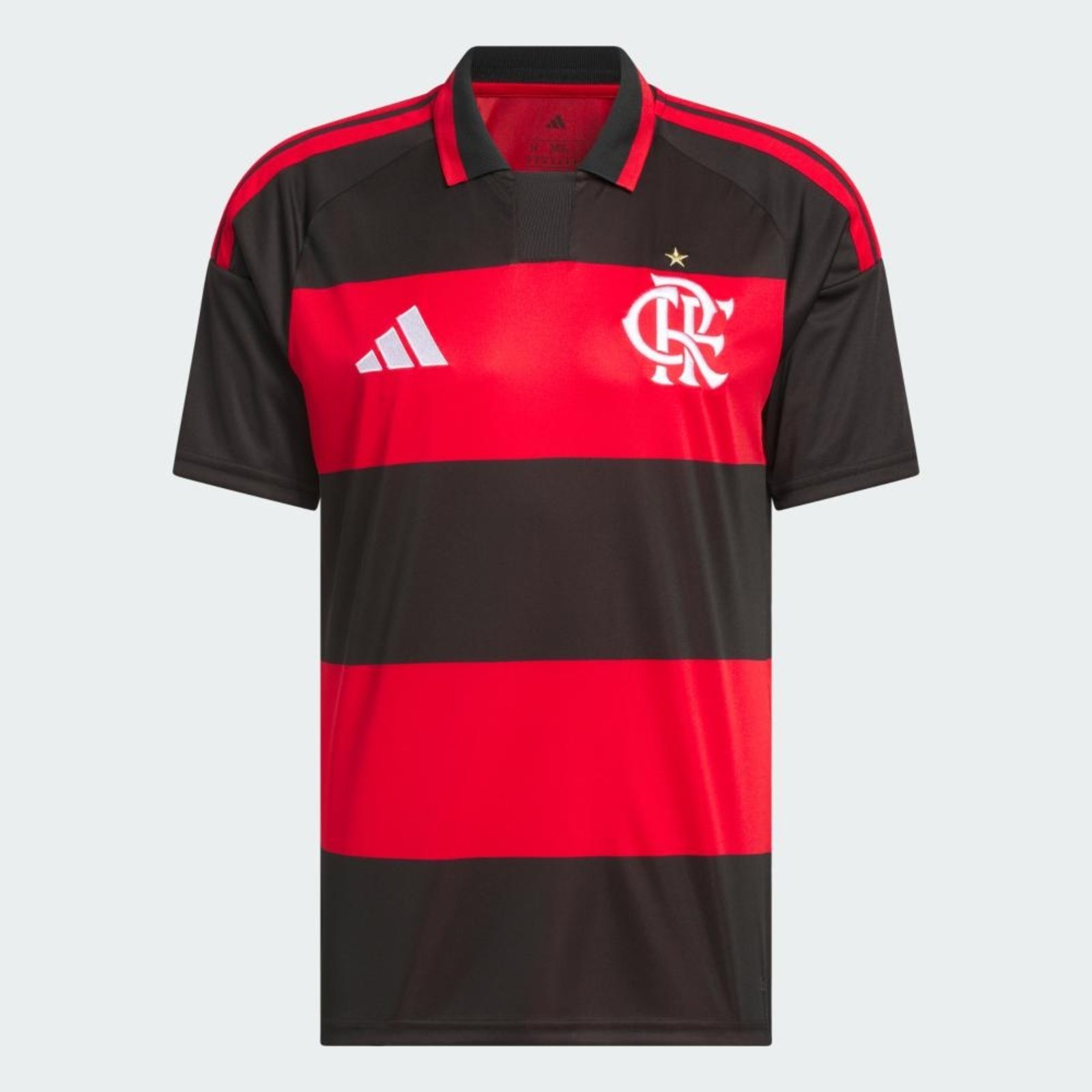 Vista 3 Camisa I CR Flamengo 26 adidas Performance vermelho adidas performance vermelho