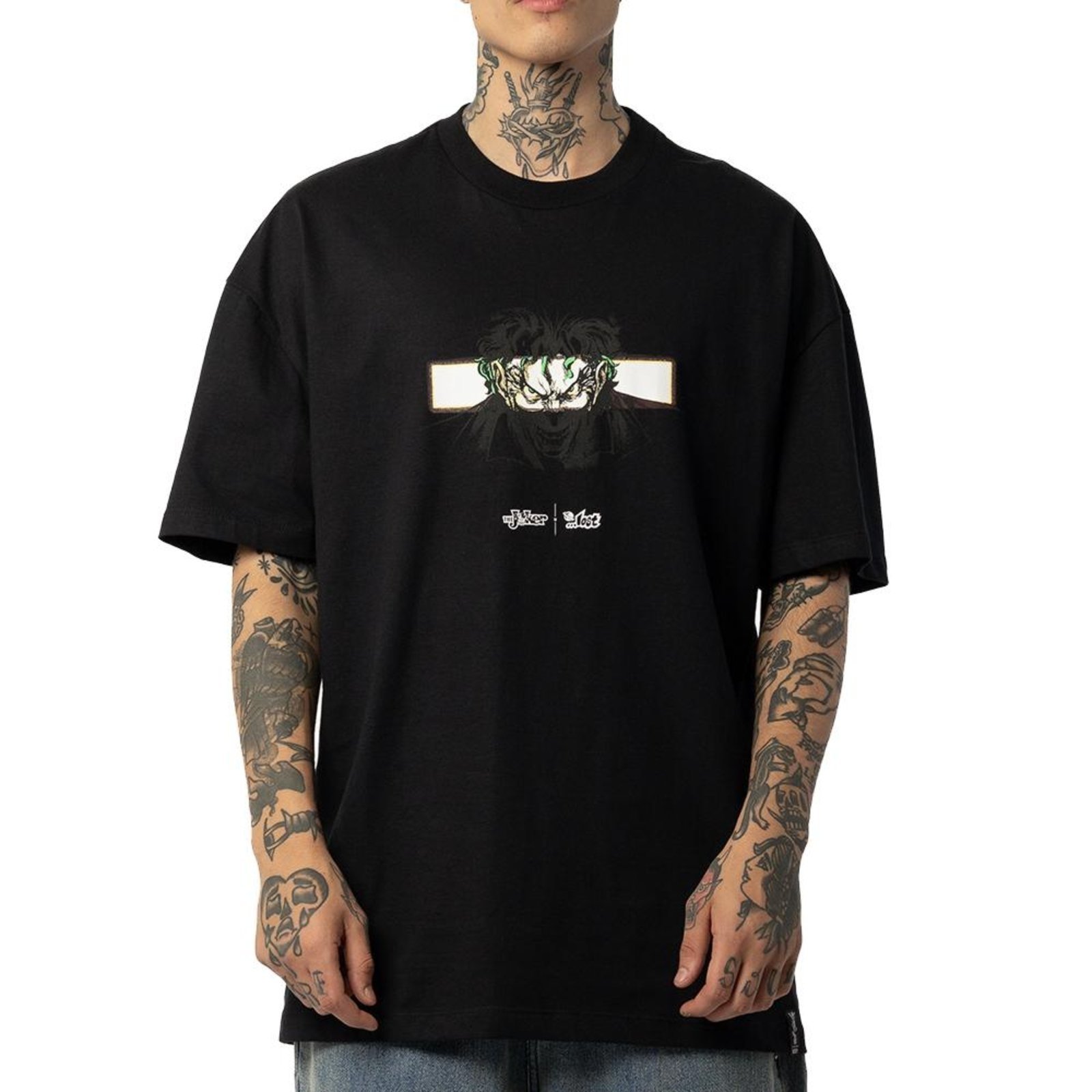 Camiseta Lost Crazy Joker WT25 Masculina Preto