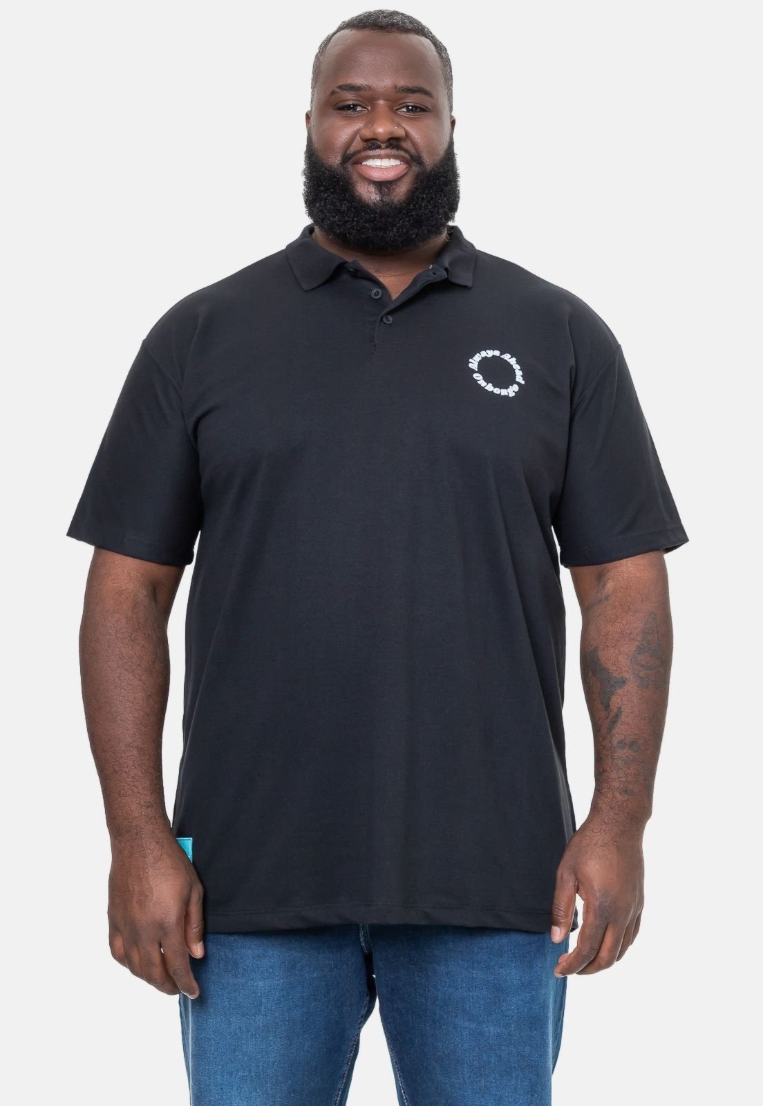 Camisa Polo Onbongo Piquet Preta