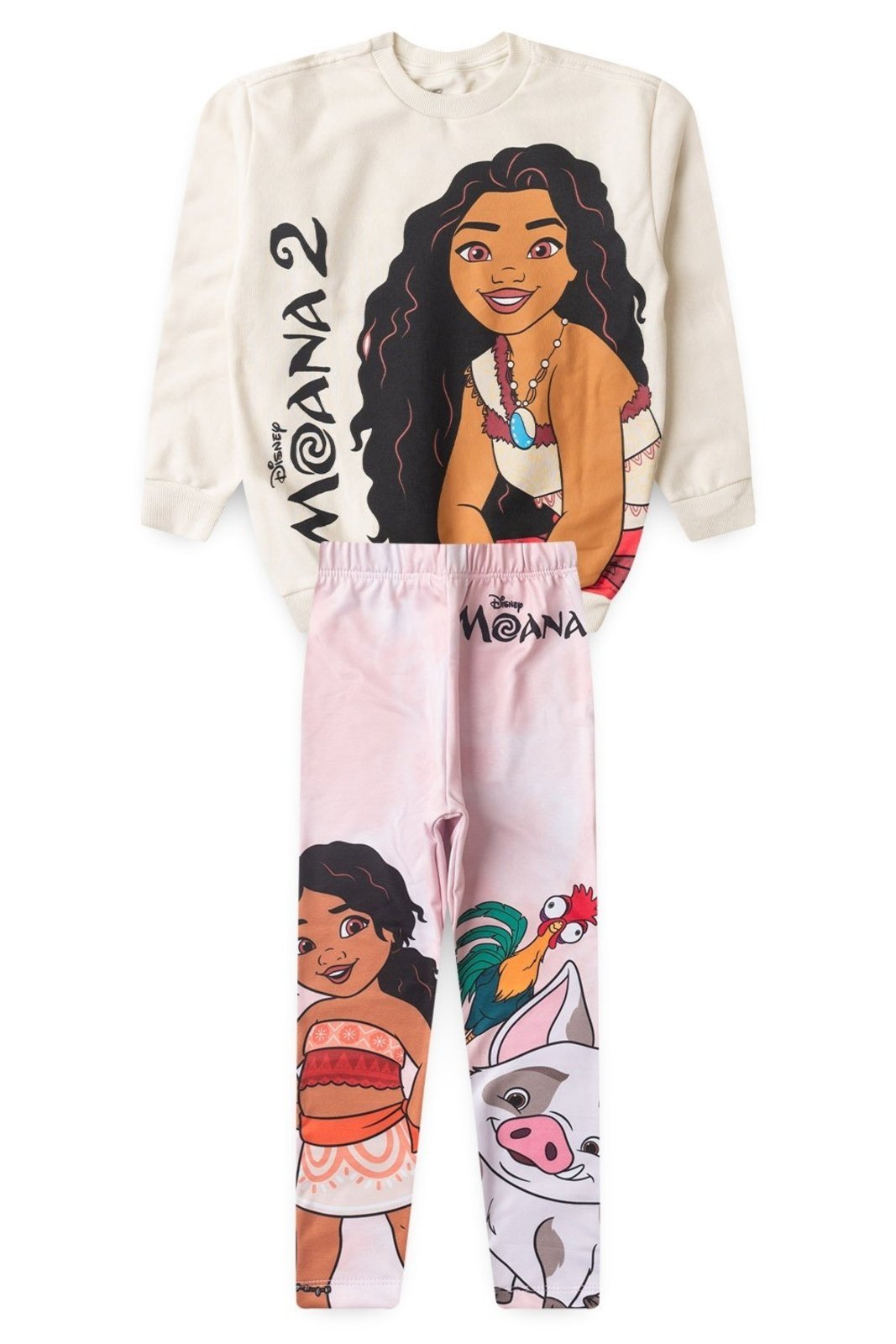 Infantil – Conjunto Disney Moana Off White