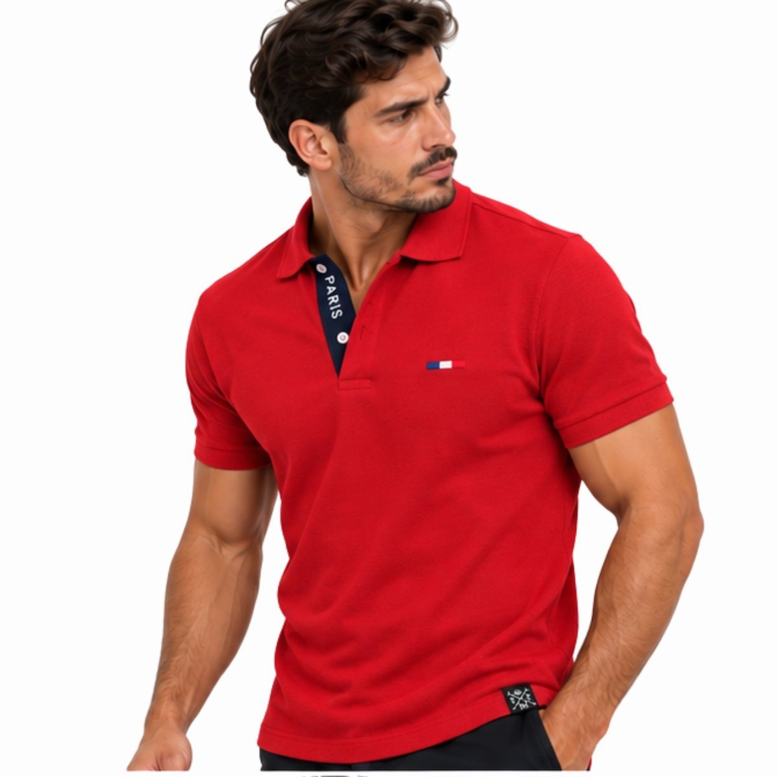Camisa Polo Masculina FMF Bordado França Casual Premium