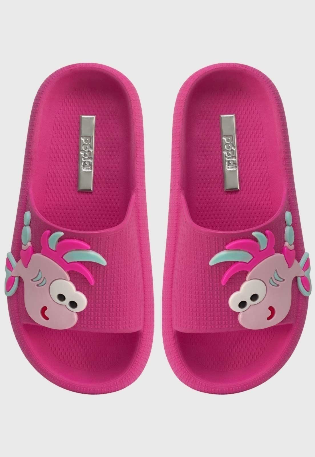 Vista 3 Infantil - Chinelo Nuvem Popidi Menina Peixe verde Pópidí verde