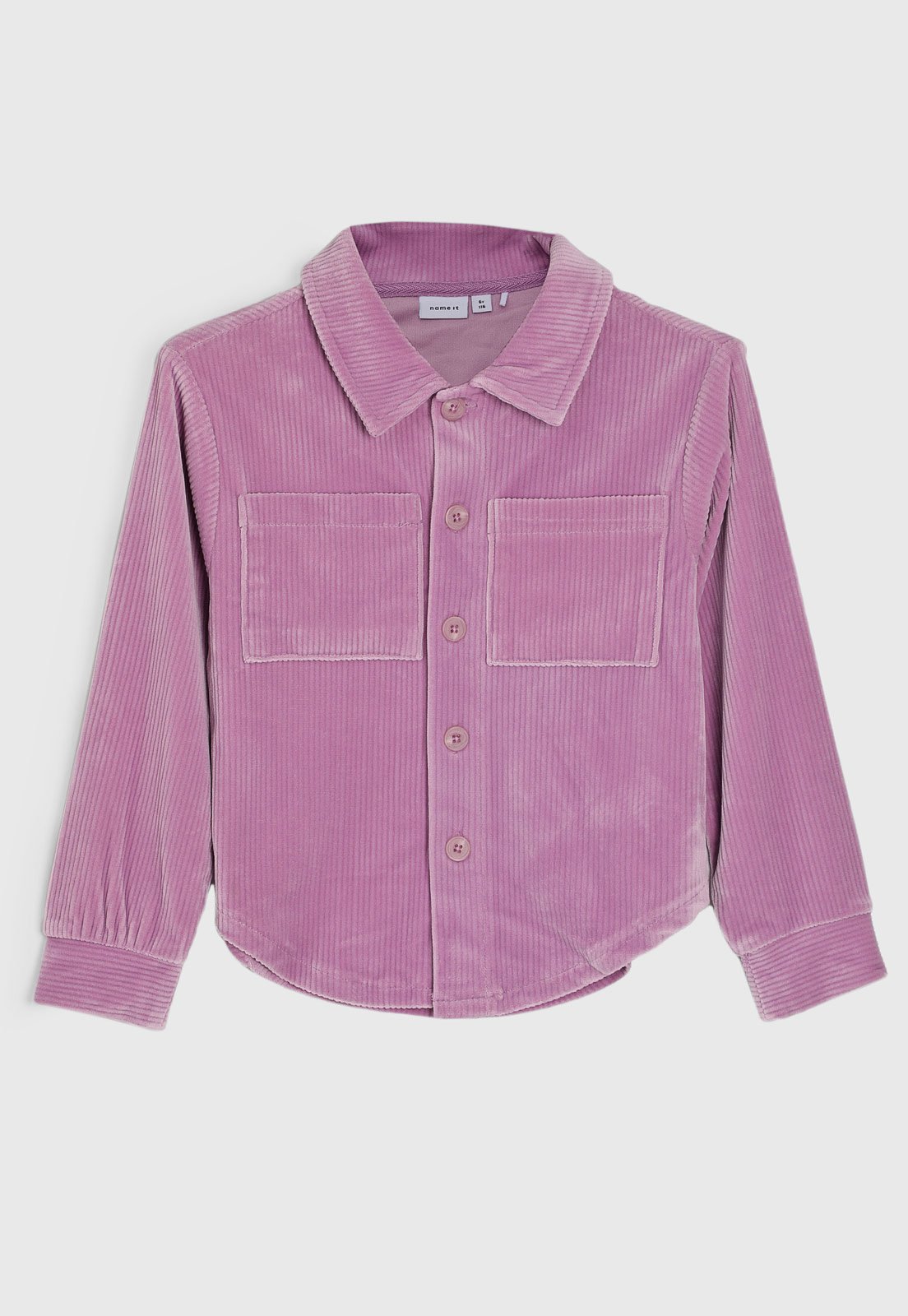 Infantil – Camisa Name It Veludo Cotelê Lilás