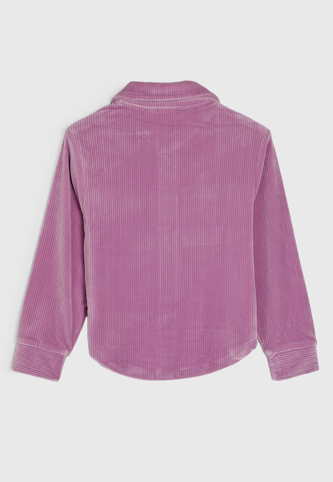 Vista 3 Infantil - Camisa Name It Veludo Cotelê Lilás roxo name it roxo