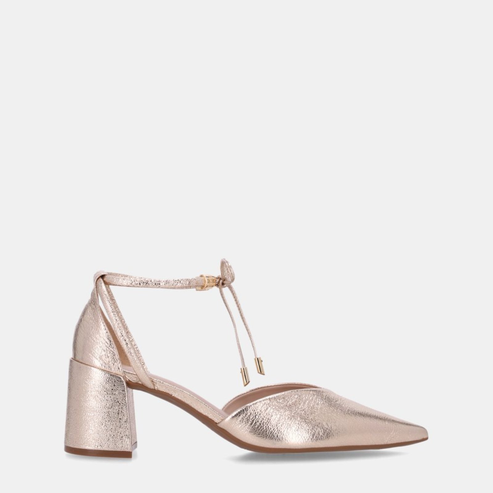 Scarpin Couro Luz da Lua - 60330012 Luz Da Lua Dourado