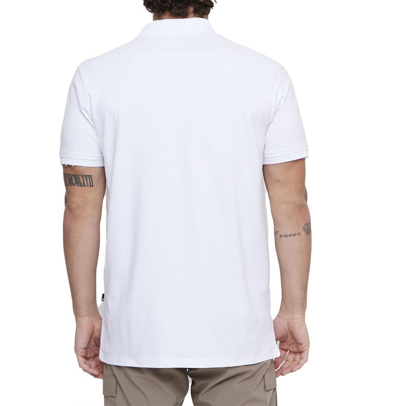 Camisa Quiksilver Polo Embroidery Piquet SM25 Branco