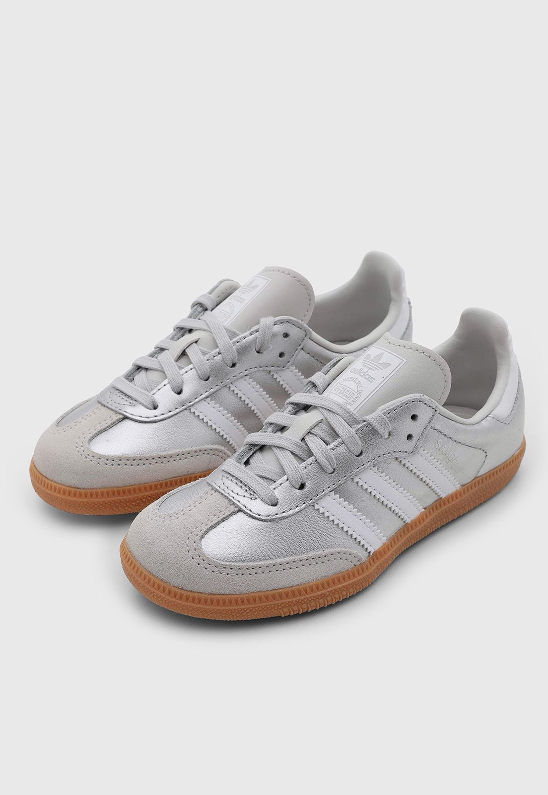 Infantil - Tênis adidas Originals Samba OG Prata