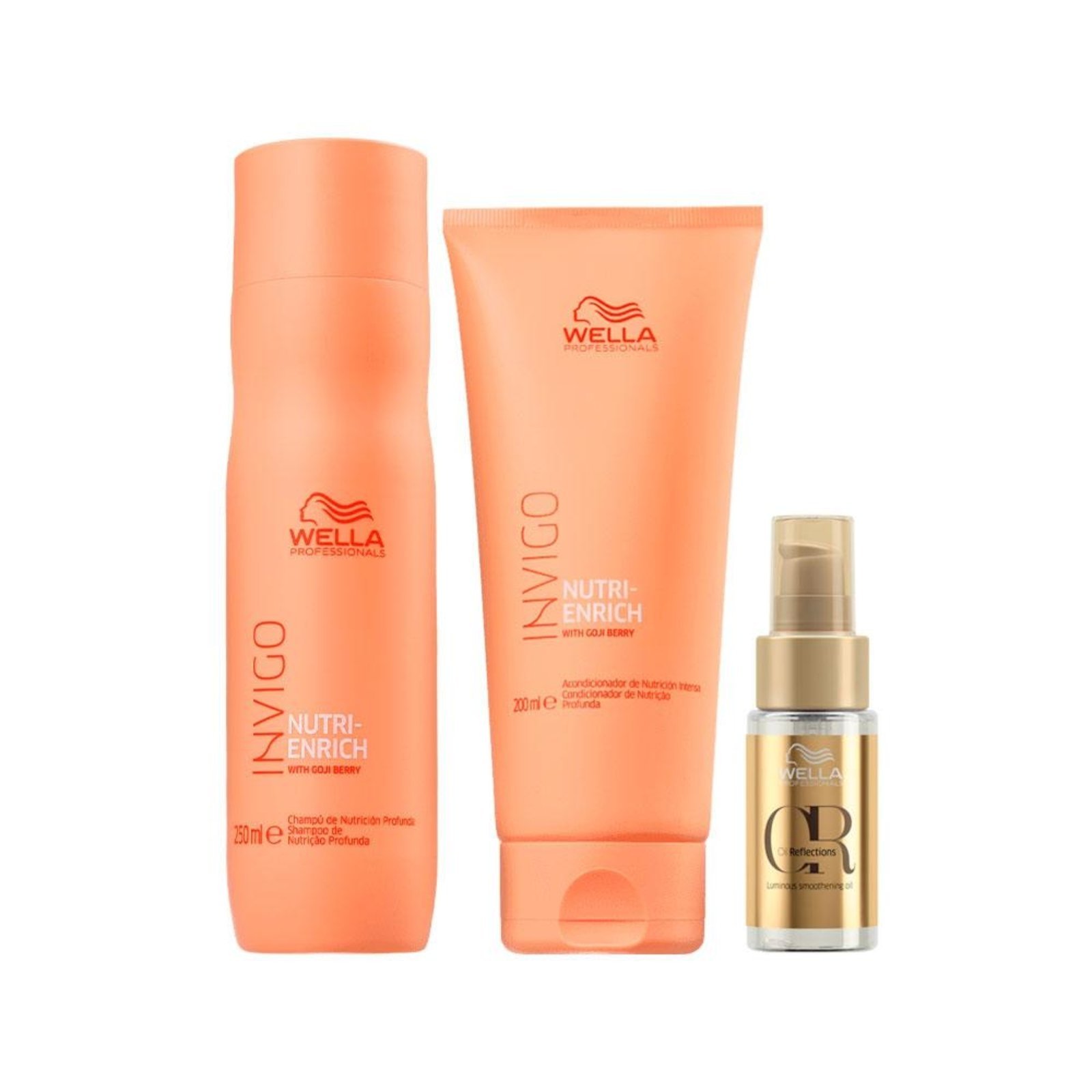 Kit Wella Professionals Invigo Enrich - Shampoo e Condicionador e Óleo