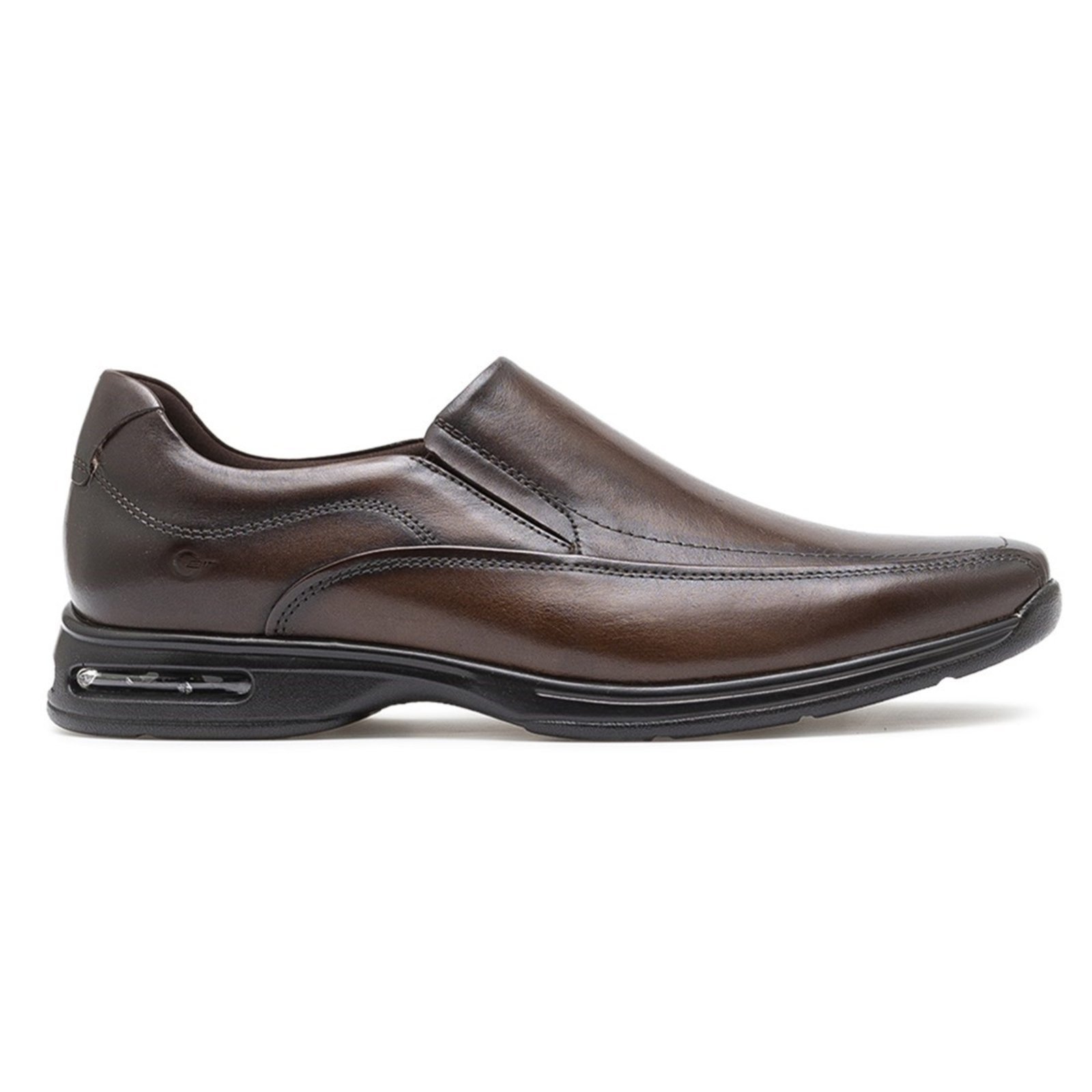 Sapato Social De Couro Democrata Smart Comfort Ar Spot 448027