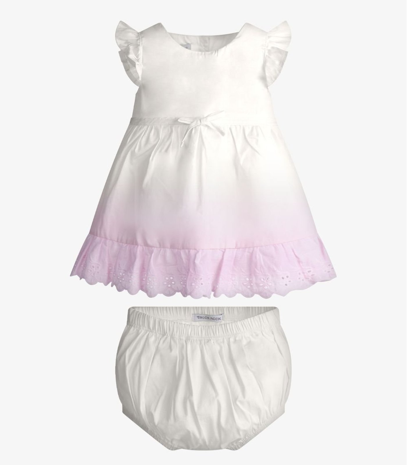 Infantil - Vestido Feminino Popeline Com Calcinha Trick Nick Bege