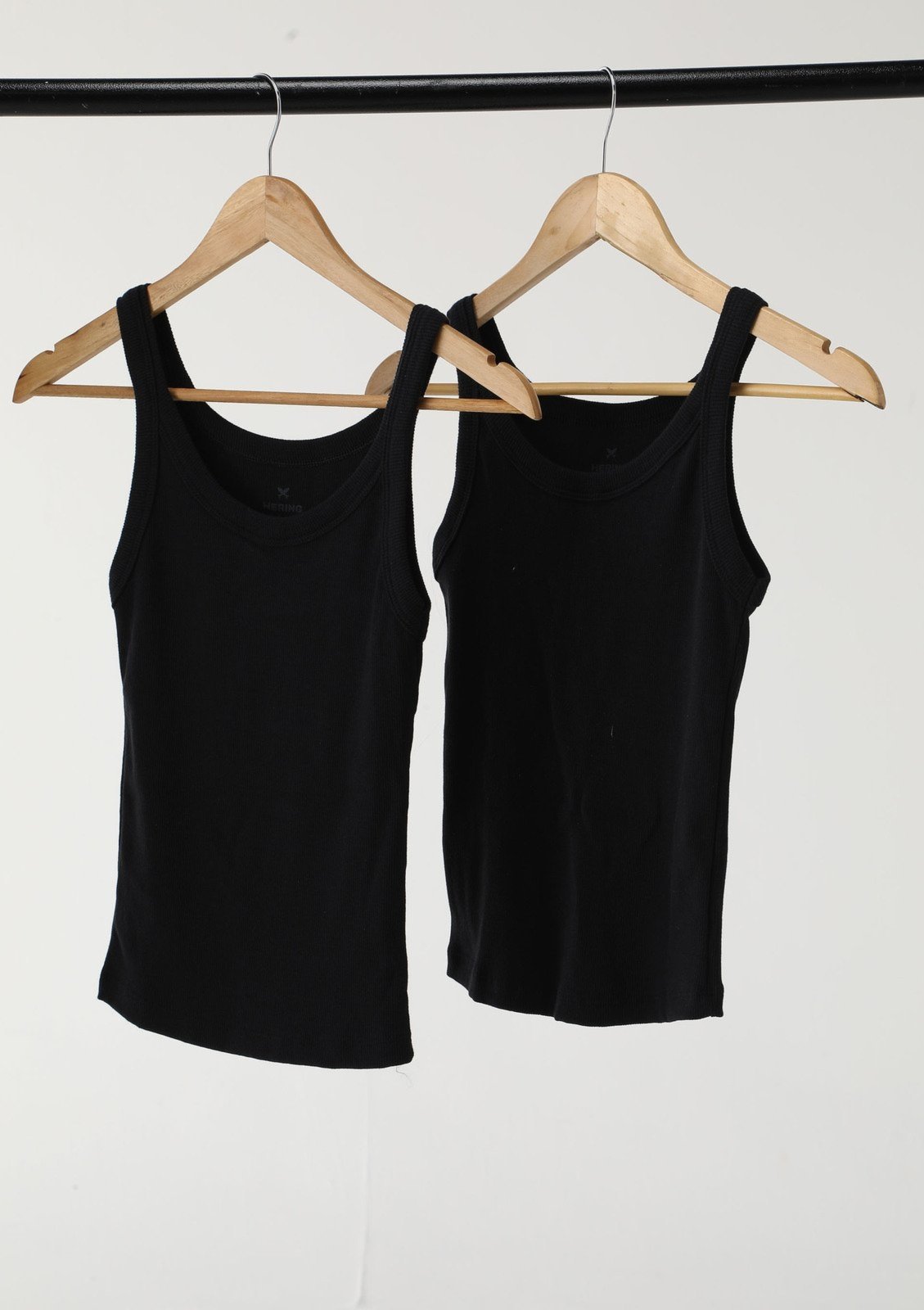 Kit Com 2 Regatas Básicas Femininas Slim Em Ribana Canelada