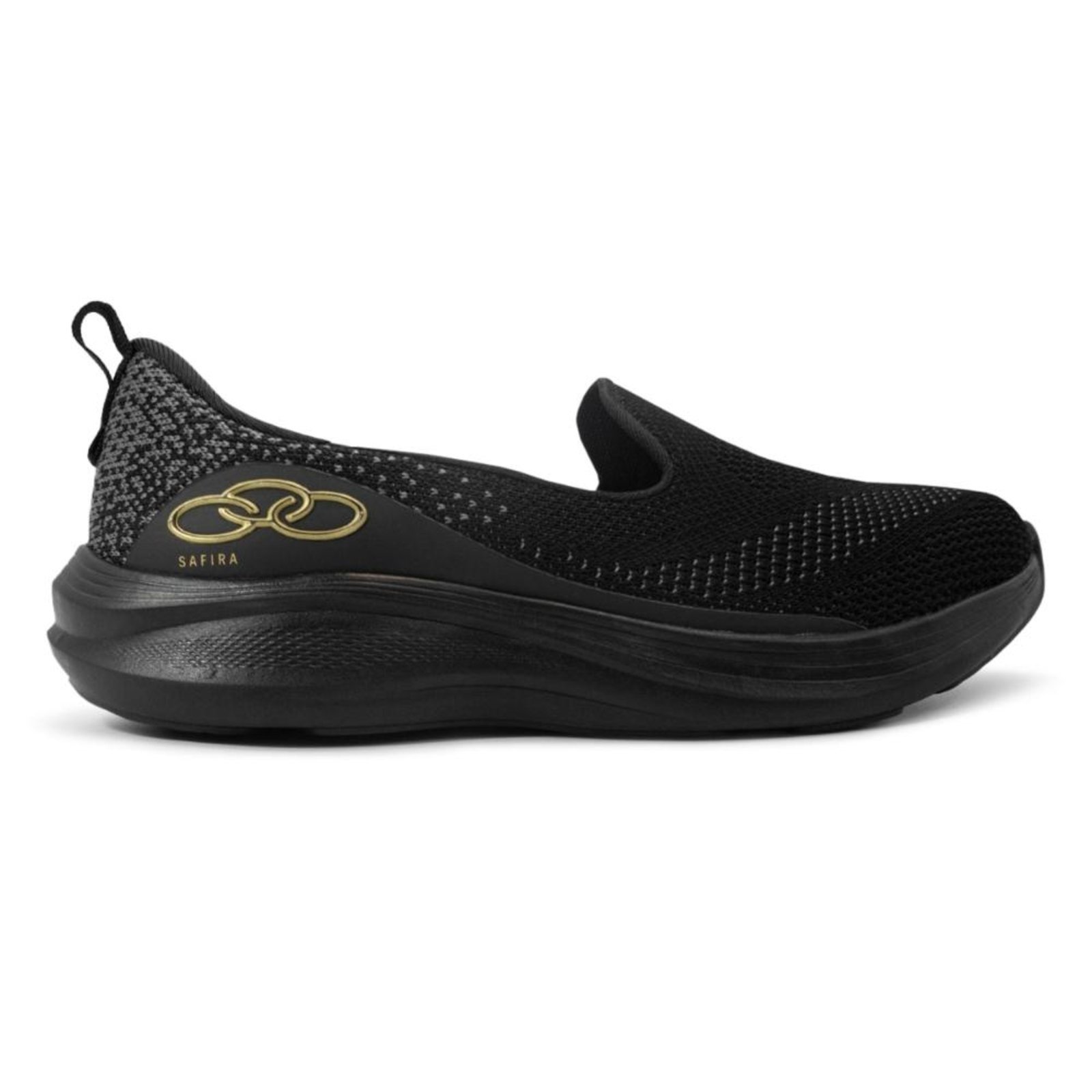 Tênis Olympikus Feminino Slip On Safira Casual Preto