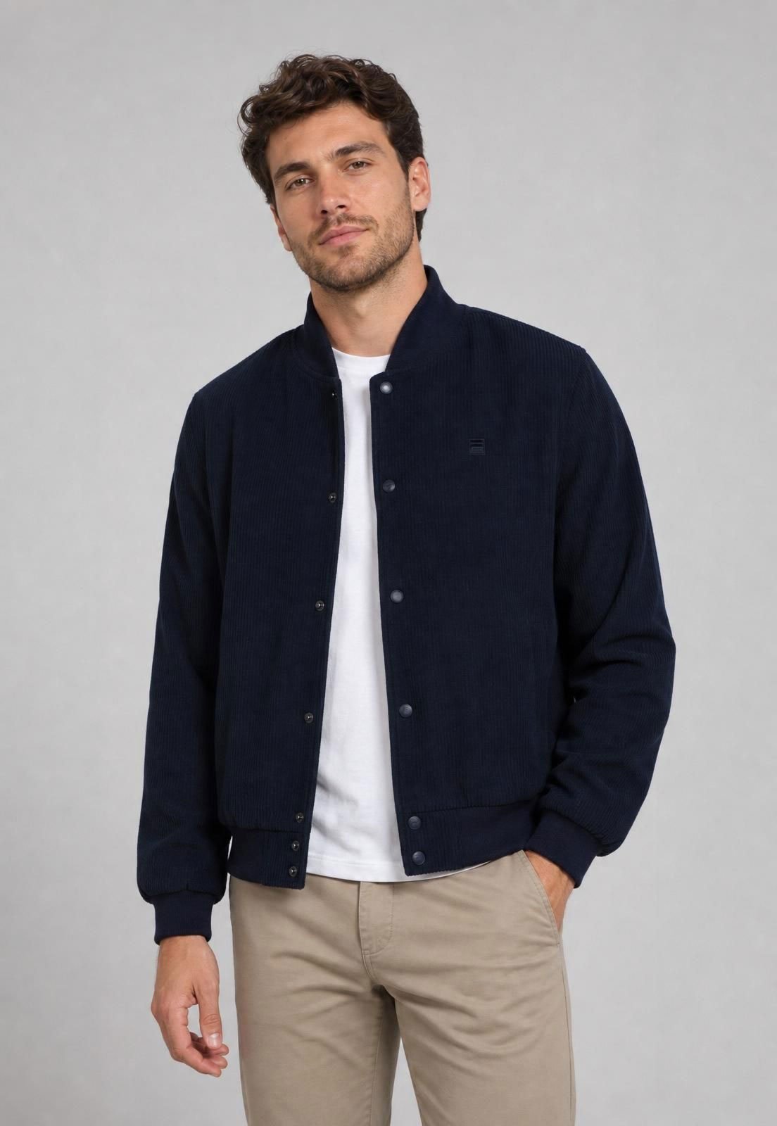 Jaqueta Masculina Fila Heritage Azul Marinho