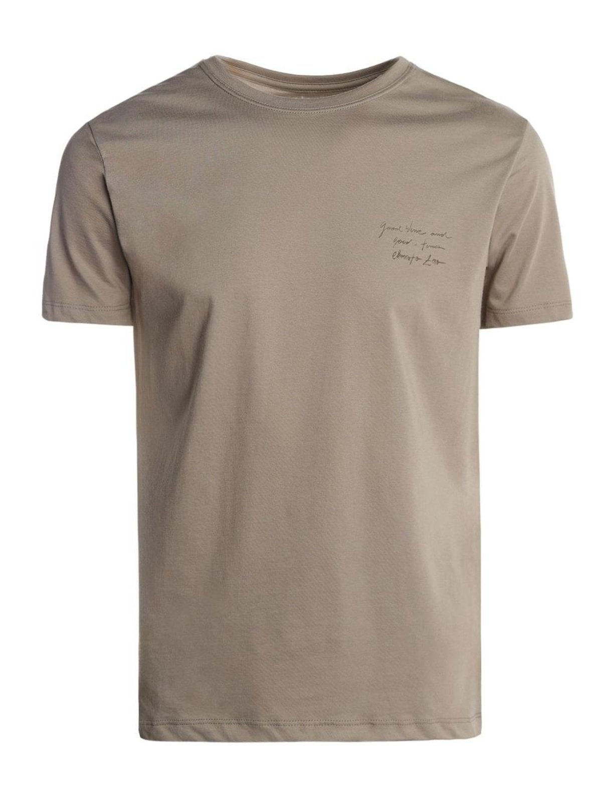 Camiseta Wine Manga Curta Masculina BEGE