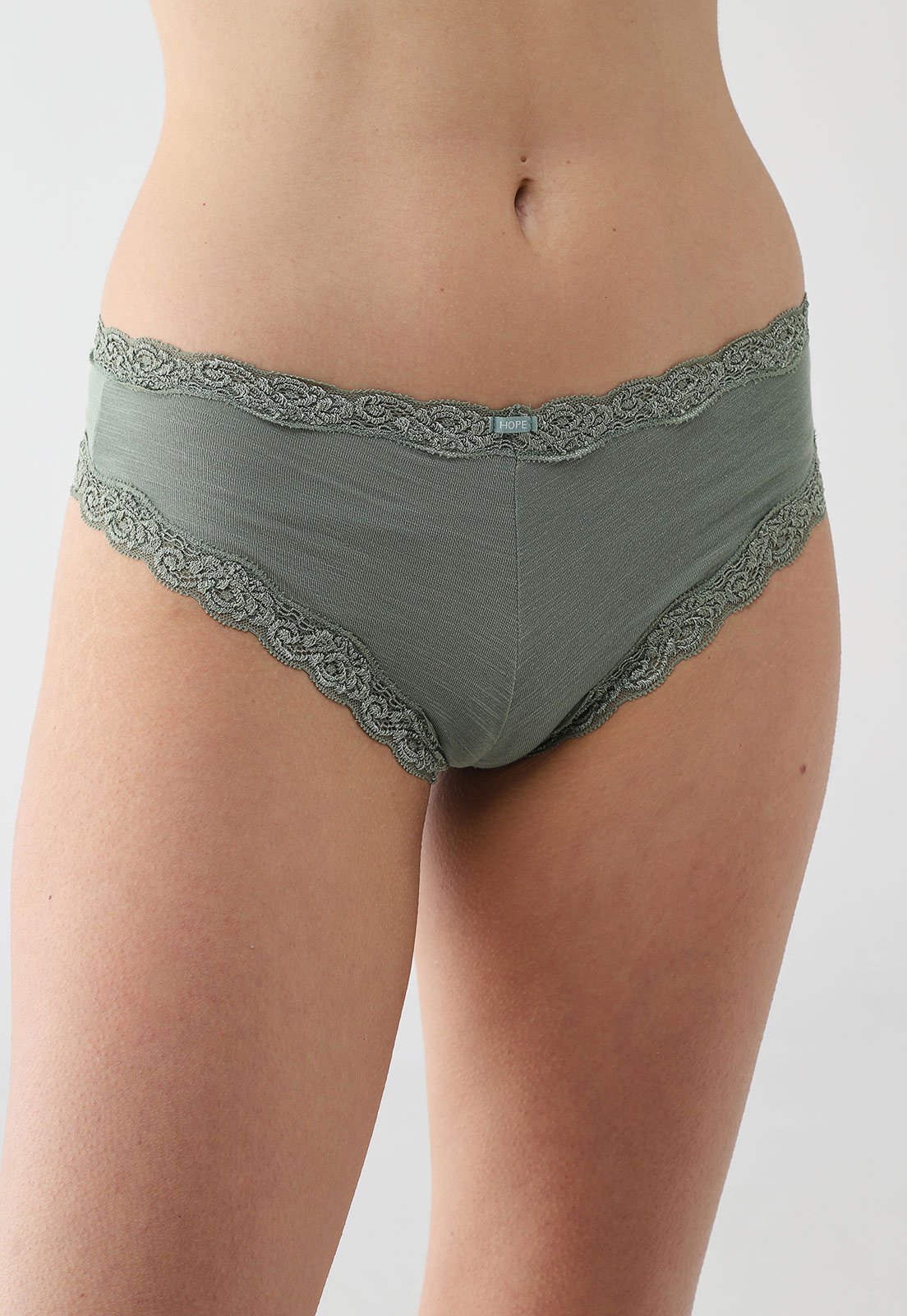 Calcinha Tanga Brasileira Hope Renda Verde