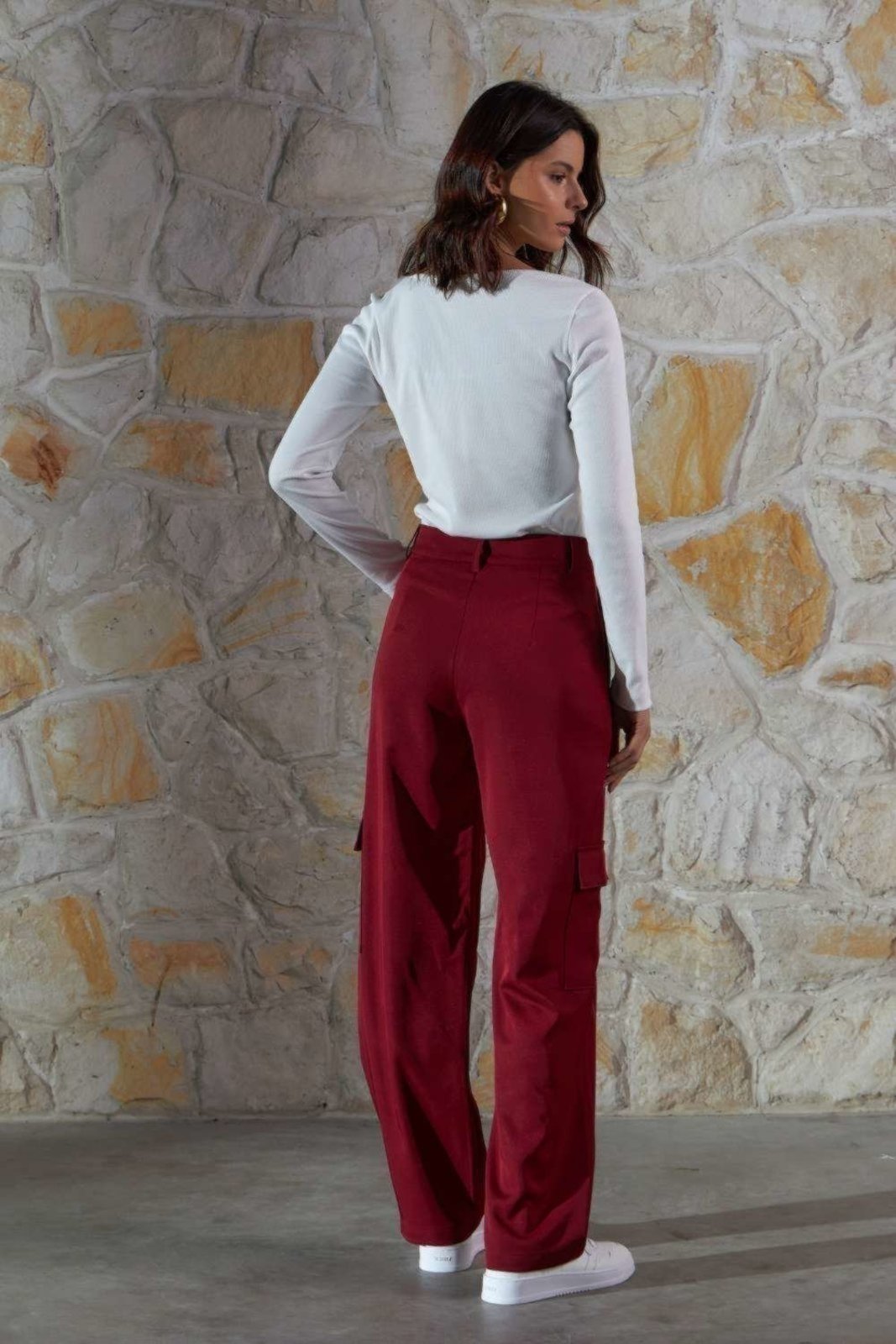 Vista 3 Blusa Vanibele Malha Off White off-white white Vanibele off-white white