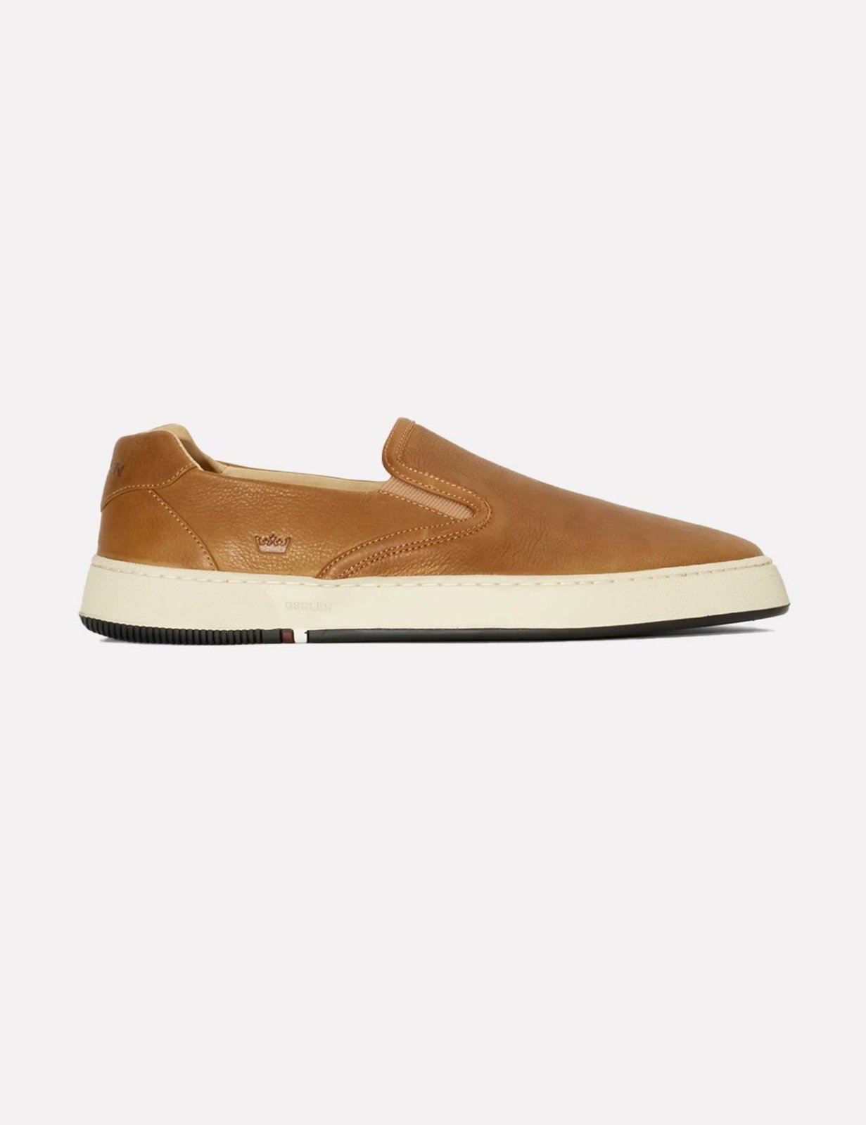 Tênis Osklen Masculino Slip On Bossanova Couro Graxo Caramelo