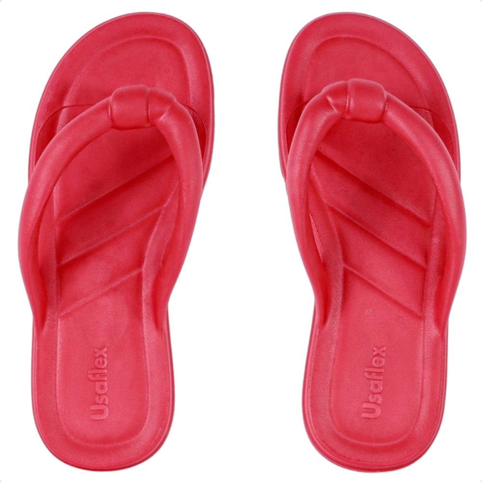 Chinelo Usaflex Poofy Plataforma Eva Vermelho