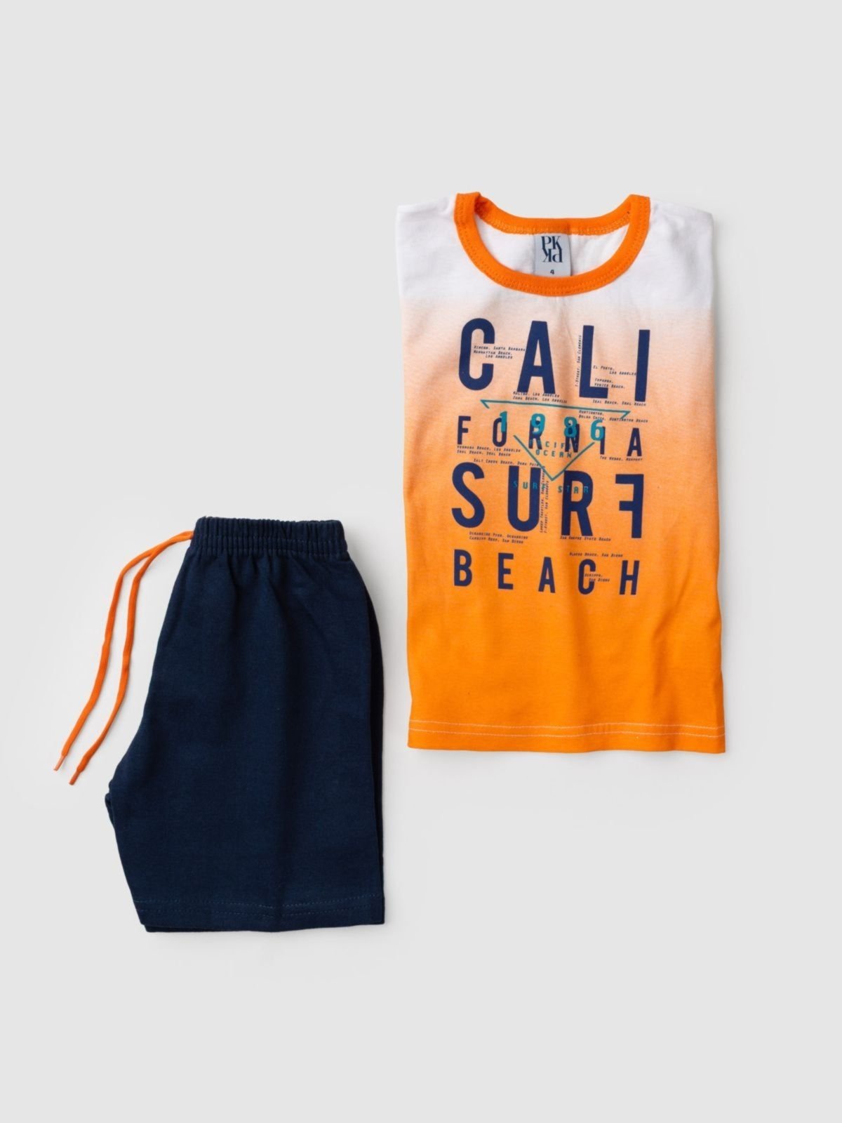 Vista 3 Infantil - Conjunto Platinum Surfe Na Califórnia PLATINUM KIDS laranja PLATINUM KIDS laranja