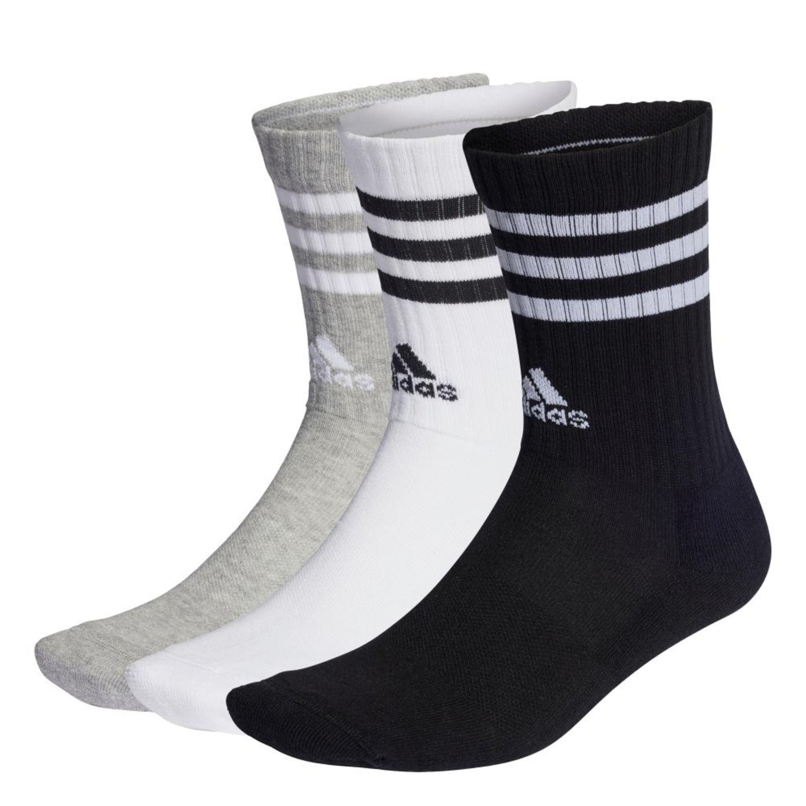 Meias 3-Stripes 3 Pares adidas Performance Cinza