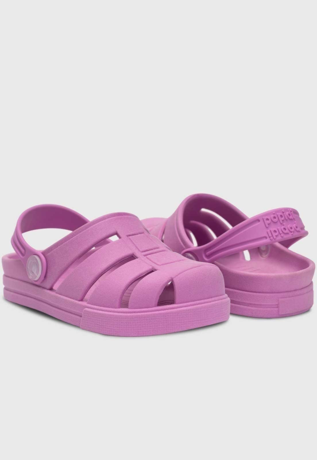 Vista 3 Infantil - Sandália Babuche Pópidi Menina rosa Pópidí rosa
