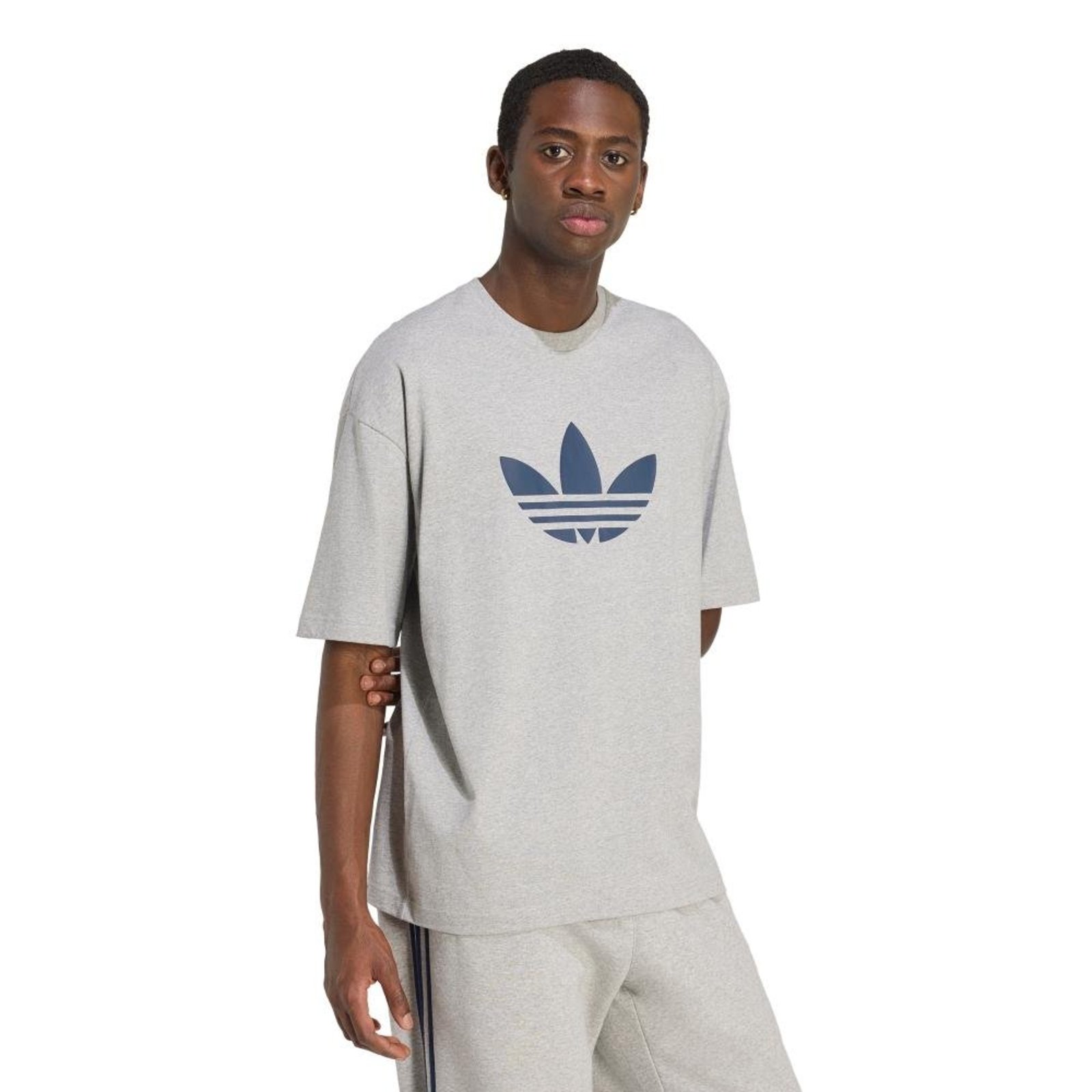 CAMISETA ADICOLOR TREFOIL TEE adidas Originals Cinza