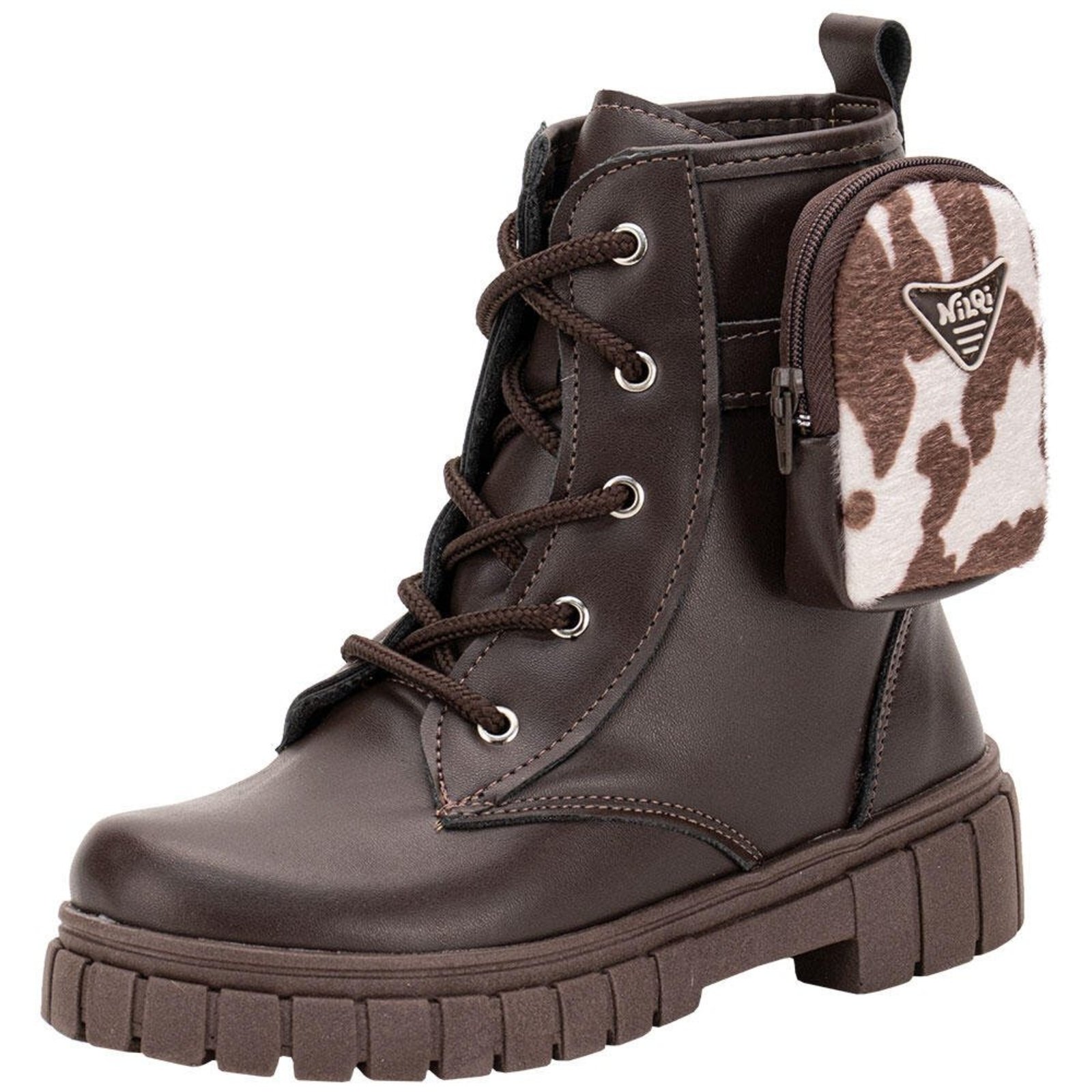 Infantil - Bota Coturno Bag Nilqi 151010 A8061010 Café