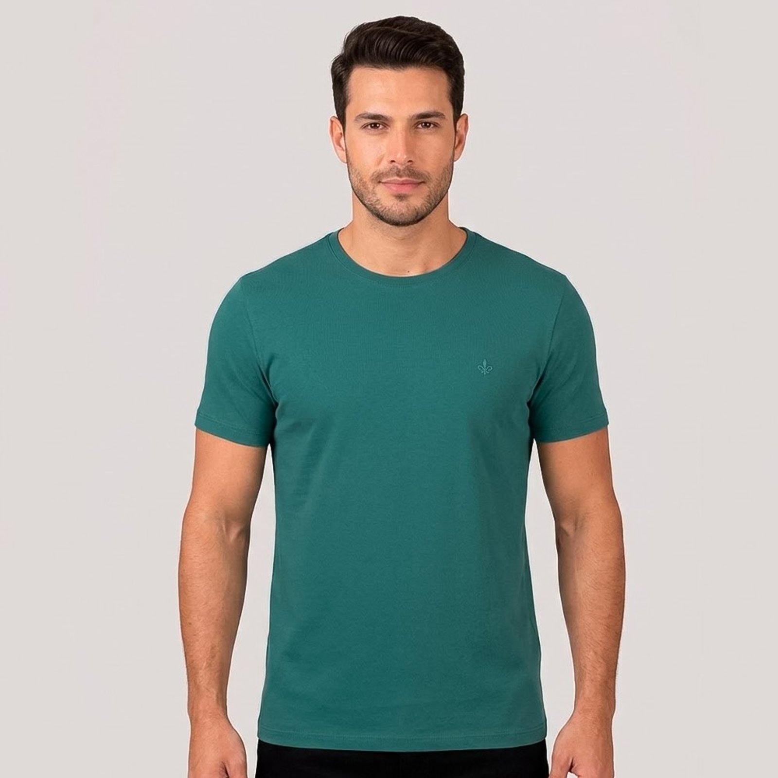 Camiseta Dudalina Essentials Pr27 Verde Masculino