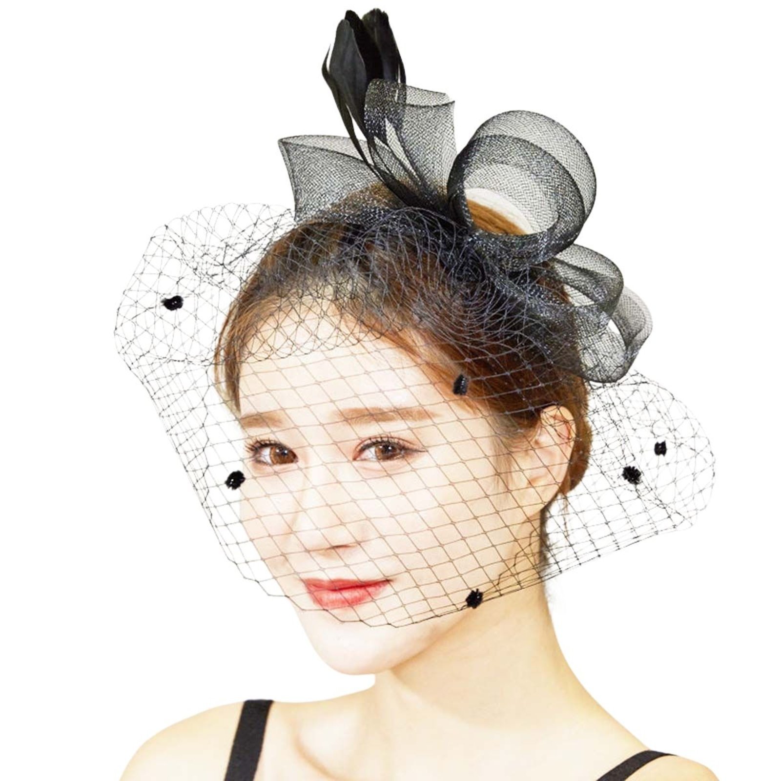 Véu Noiva Rosto Voilet Vintage Tule Strass Casamento Preto - Preto Véu Noiva Rosto Voilet Vintage Tule Strass Casamento Preto - Preto