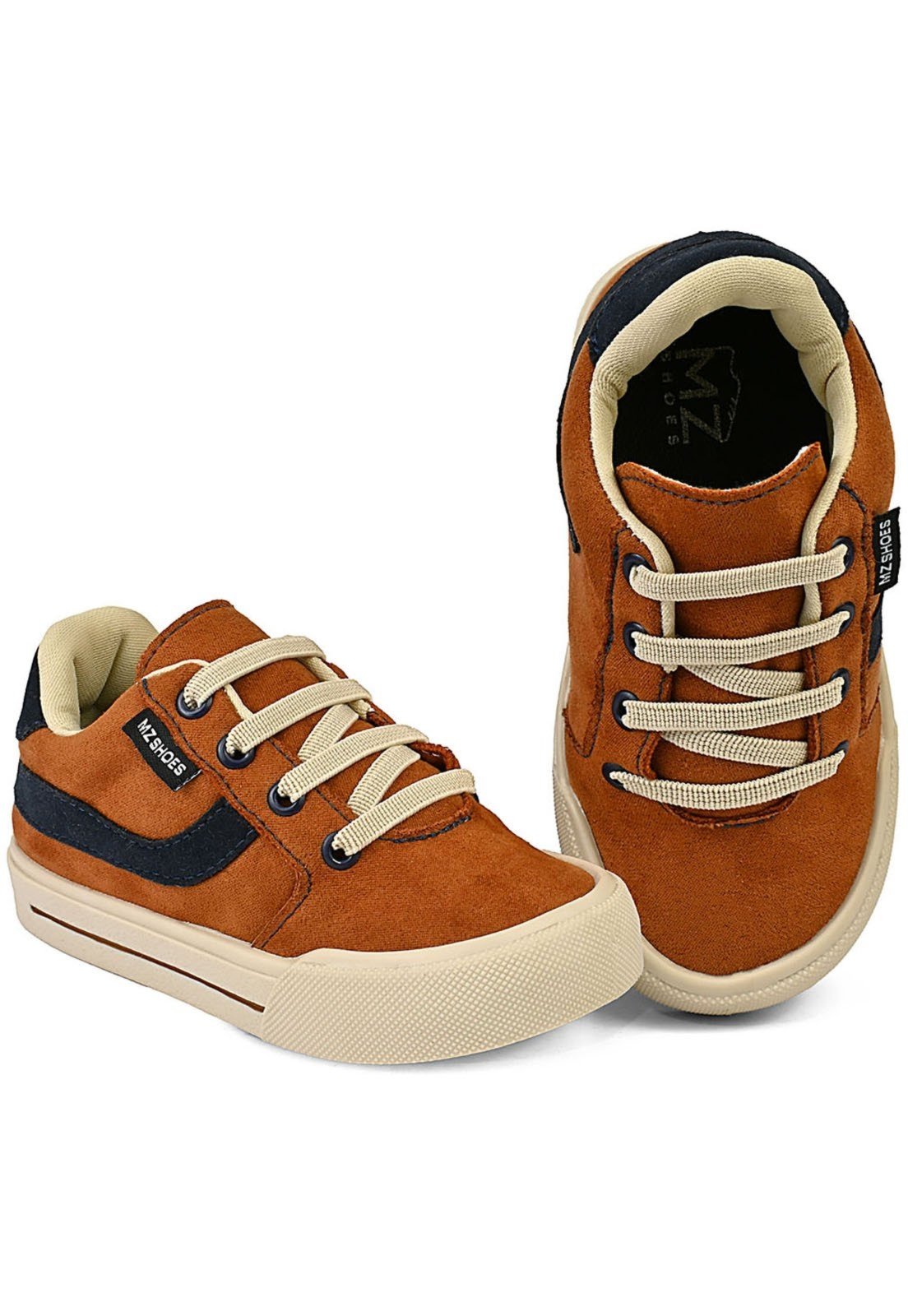 Infantil – Tênis Menino Casual Cano Baixo Caramelo Conforto Escolar Mzkid
