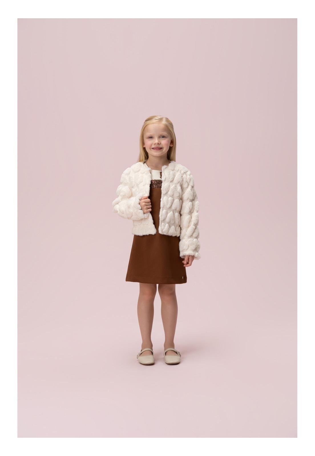 Infantil - Casaco Menina Off Petit Cherie 10 Off-white