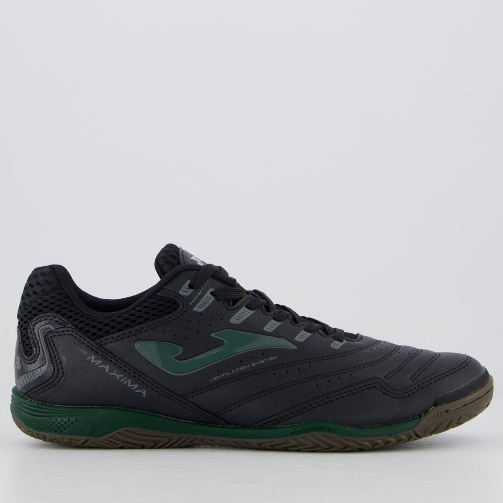 Chuteira Joma Maxima Futsal Preto e Verde