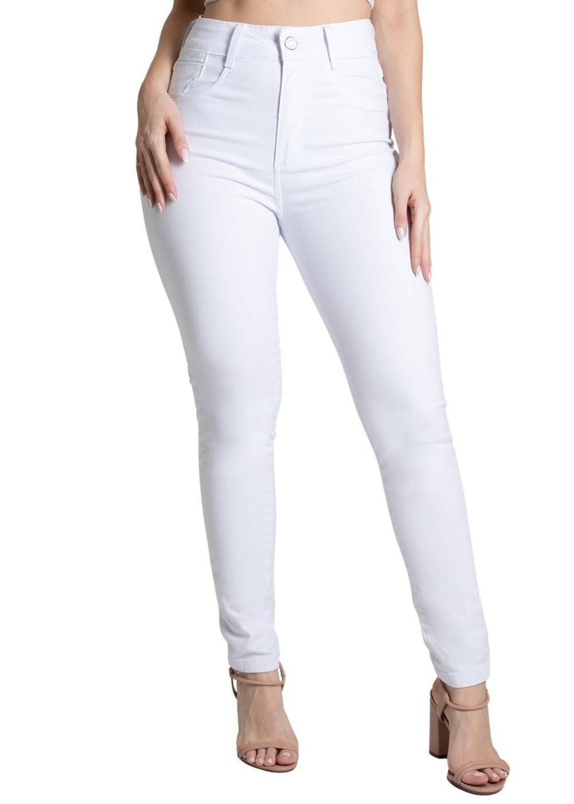 Calça Sarja Sawary Levanta Bumbum - 275911 - Branco - Sawary