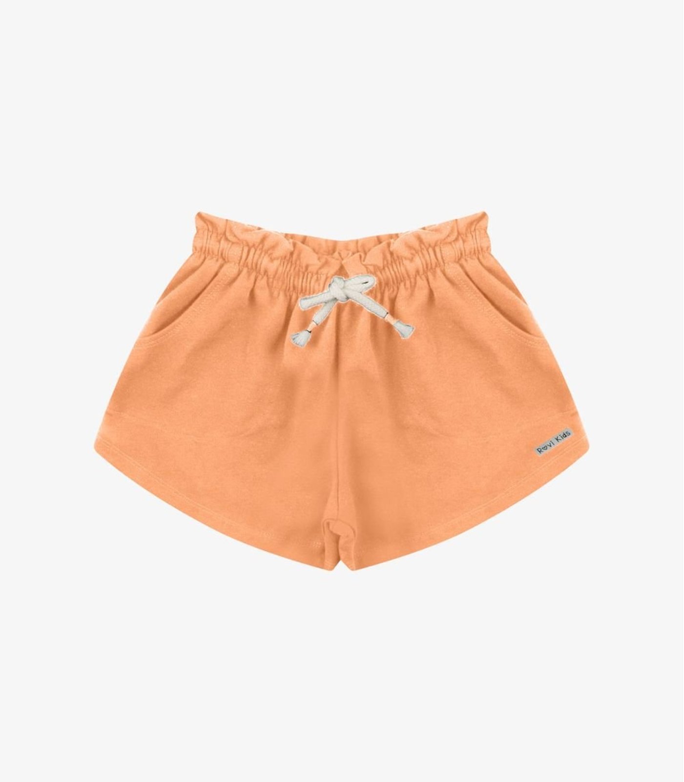 Infantil - Shorts Menina Moletom Rovi Laranja