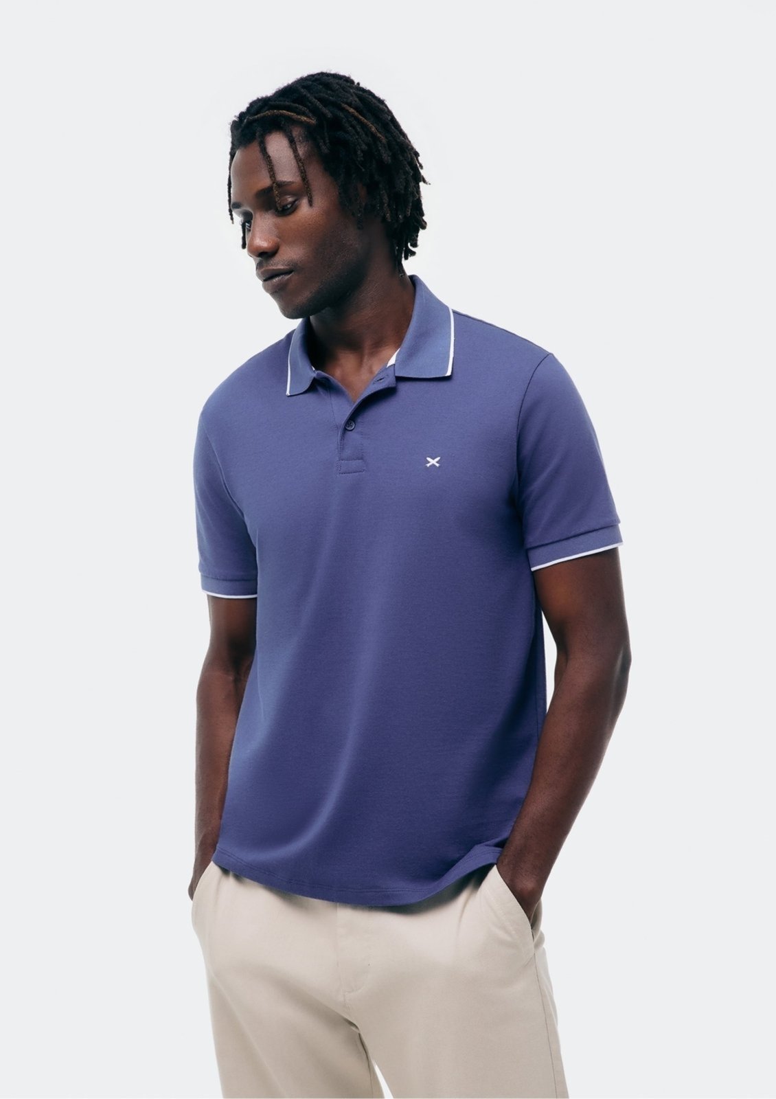 Camisa Polo Básica Masculina Super Cotton Com Bordado