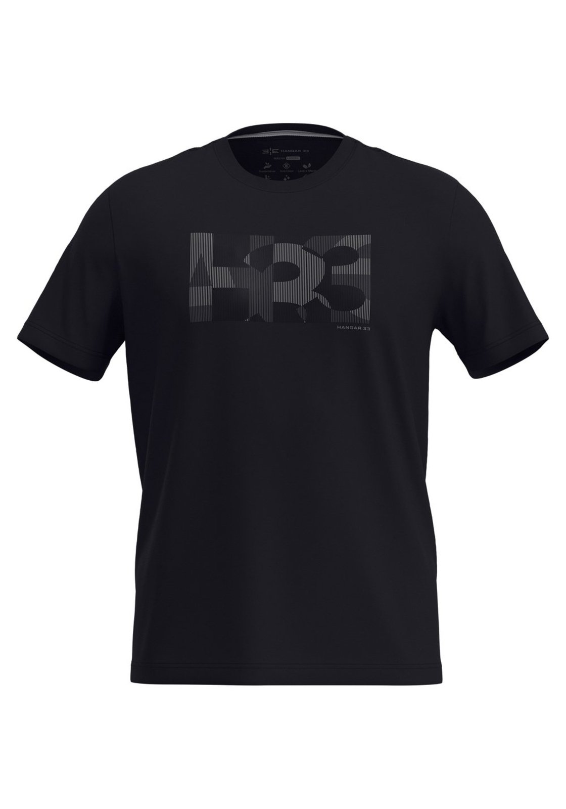 Camiseta De Mangas Curtas Em Malha Antiodor