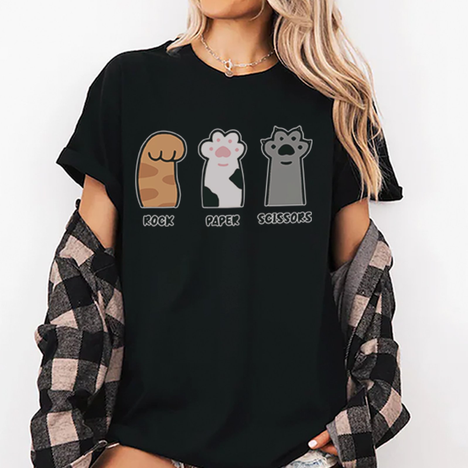 Camiseta Oversized Cat Lover Meme Fofo Unissex Preto
