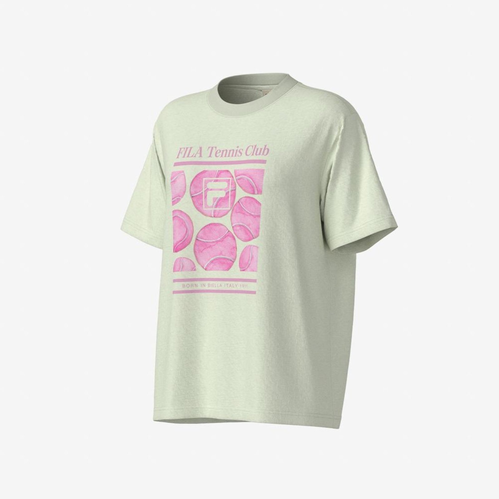Vista 2 Camiseta Fila Oversized Letter Graphic Feminina verde Fila verde