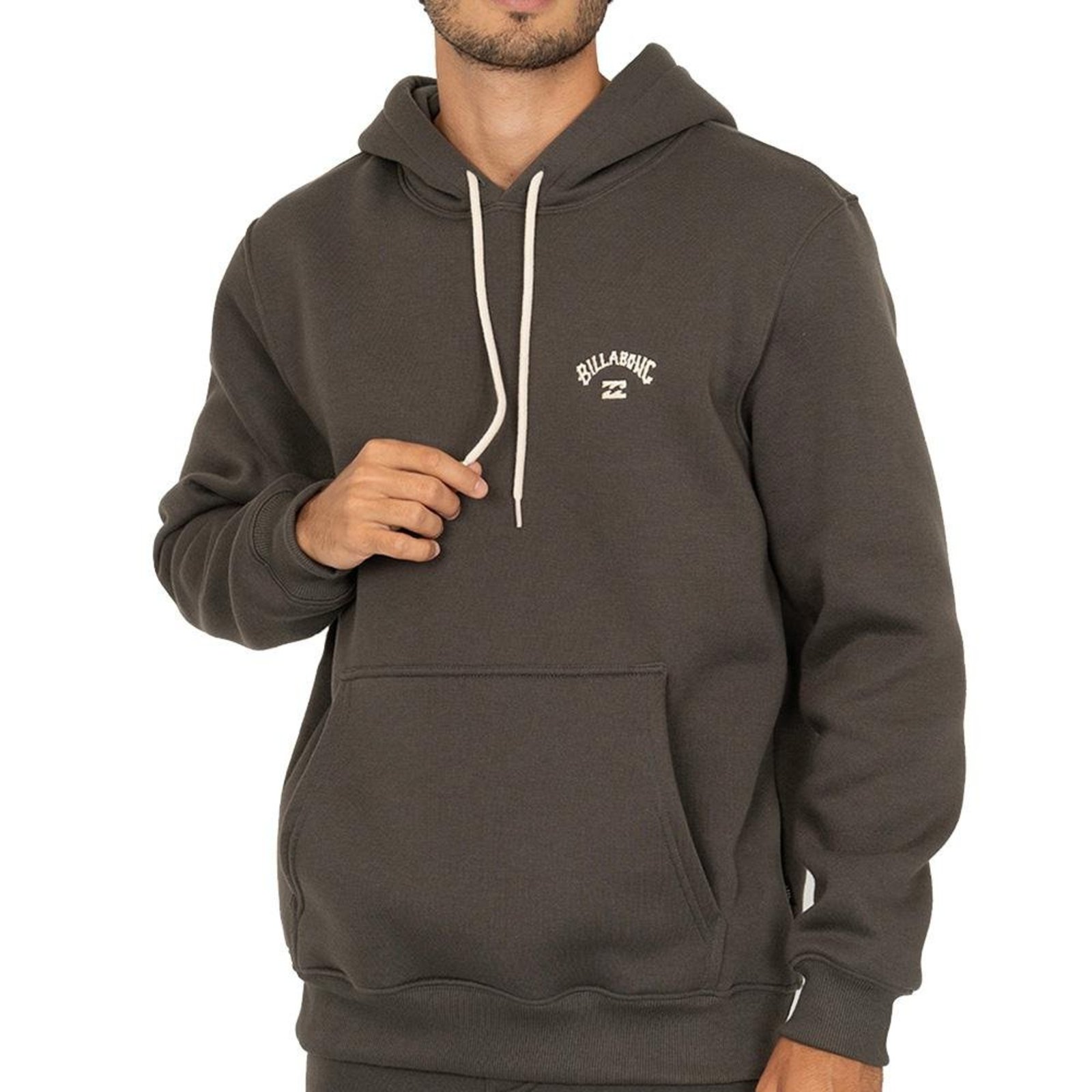 Moletom Billabong Canguru Small Arch WT25 Cinza Escuro