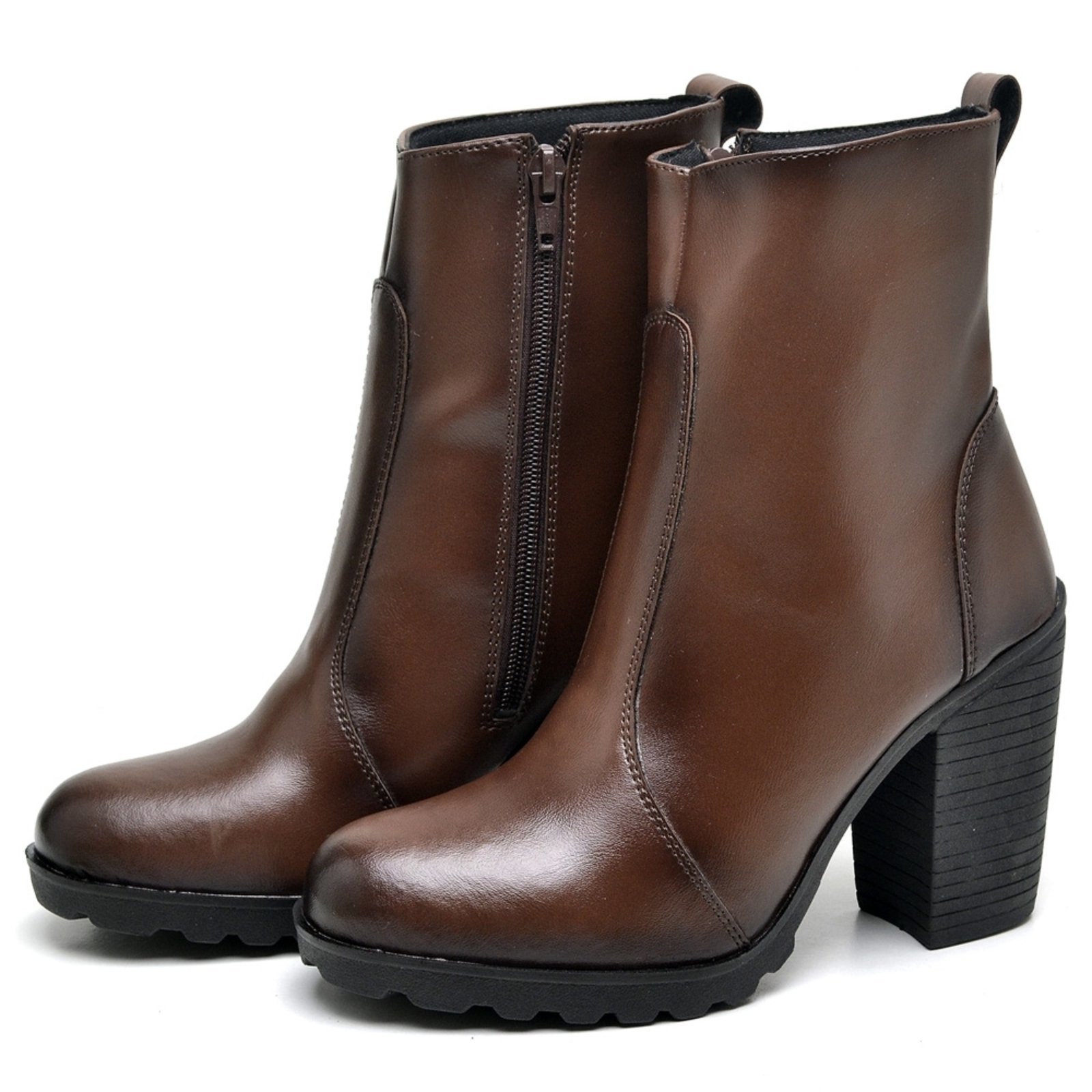 Bota de Salto Feminina DUBUY 1008FG Marrom