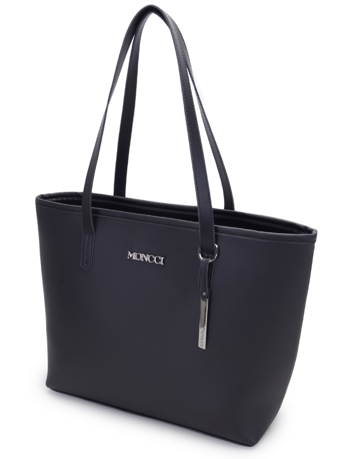 Bolsa Feminina Moncci Grande Ombro Forrada Preto