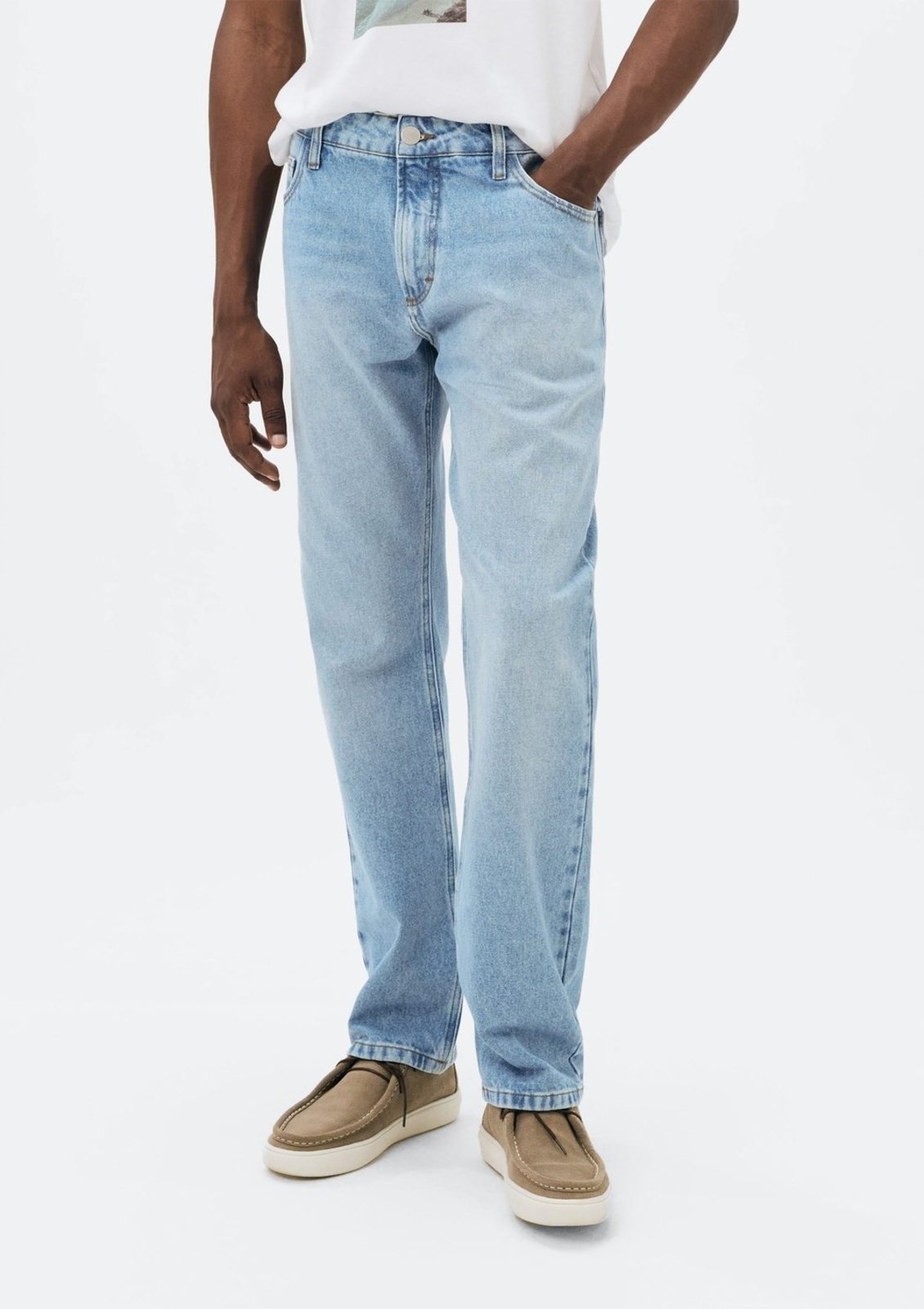 Calça Masculina Reta em Jeans