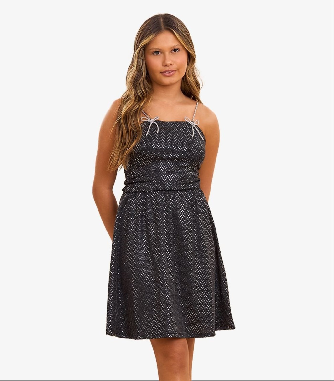 Infantil - Vestido Feminino De Alça Minty Preto