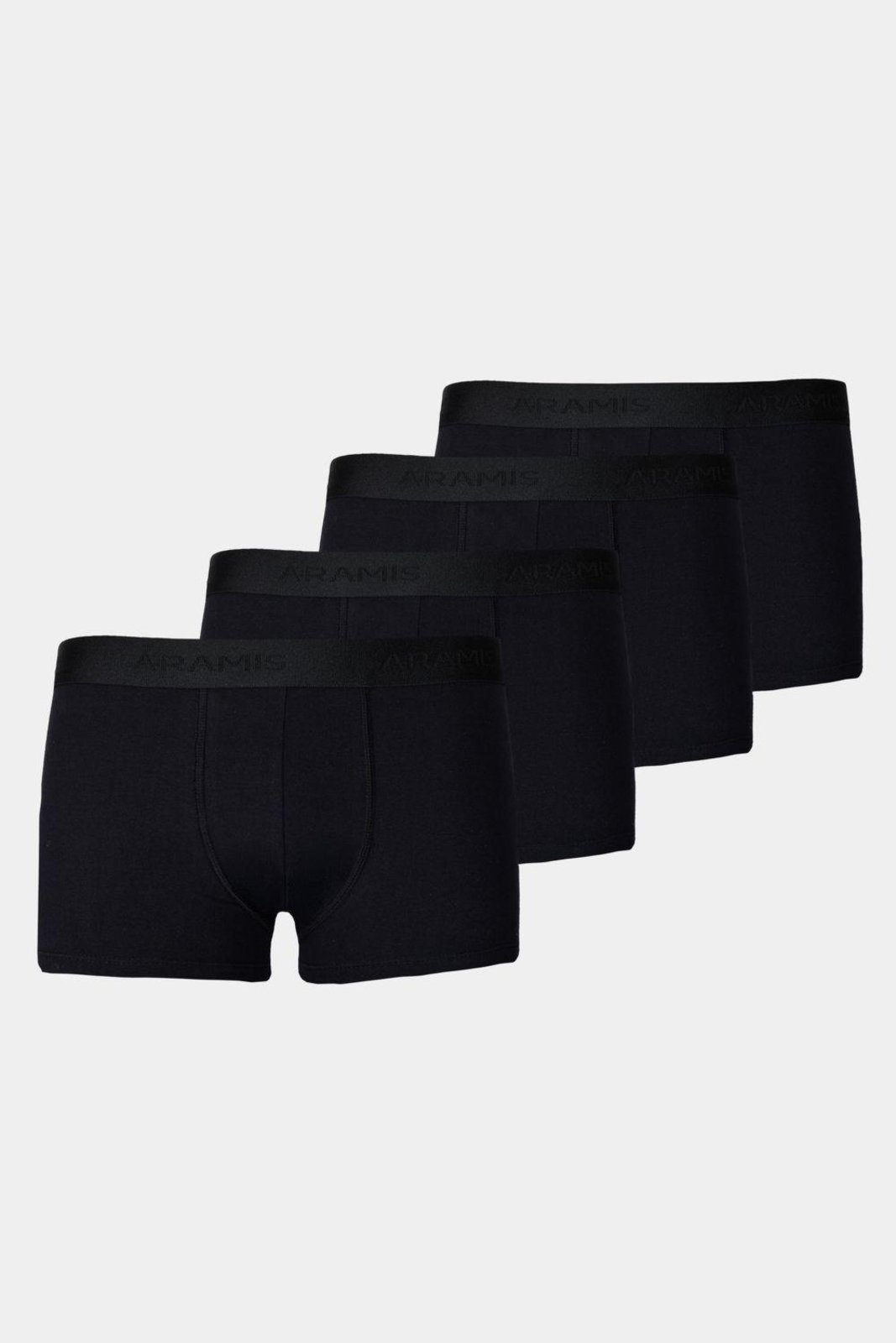 Vista 2 Kit Aramis 4 Cuecas Boxer Cotton preto Aramis preto