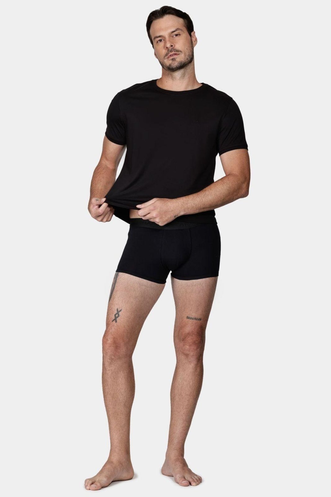 Vista 3 Kit Aramis 4 Cuecas Boxer Cotton preto Aramis preto