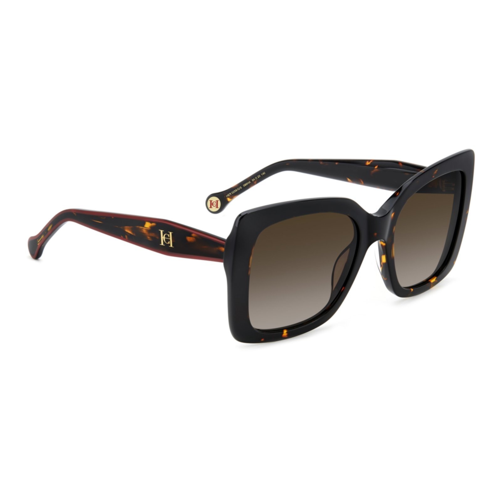 Vista 3 Óculos de Sol Carolina Herrera Her 0258/G/S 086 marrom Carolina Herrera marrom