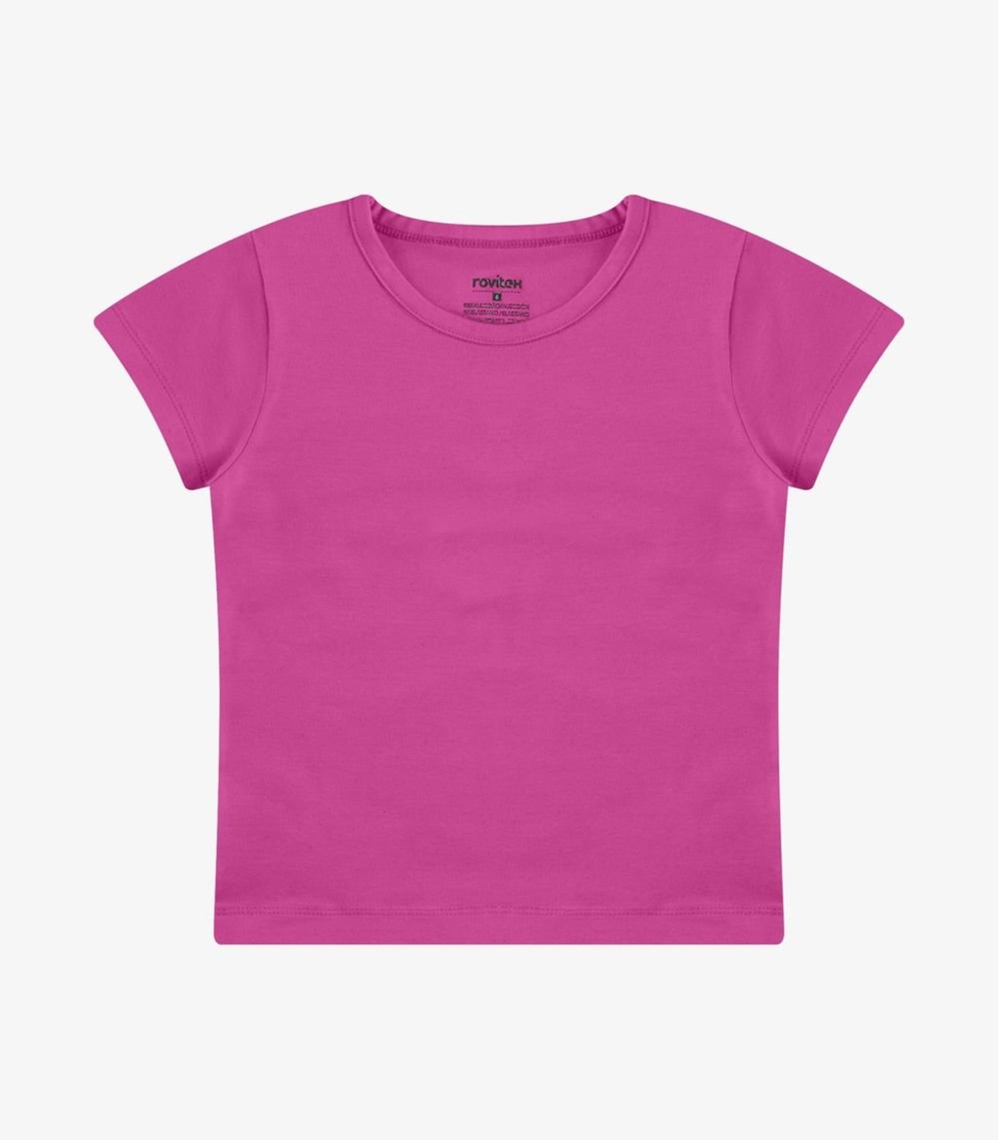 Vista 3 Infantil - Blusa Básica Cotton Leve Rovi Rovitex Kids Básicos amarelo Rovitex Kids Básicos amarelo