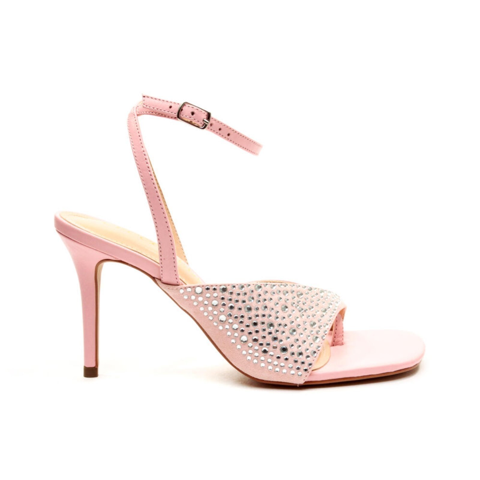 Sandália Couro Rosa Salto Alto Cecconello 2599002-1