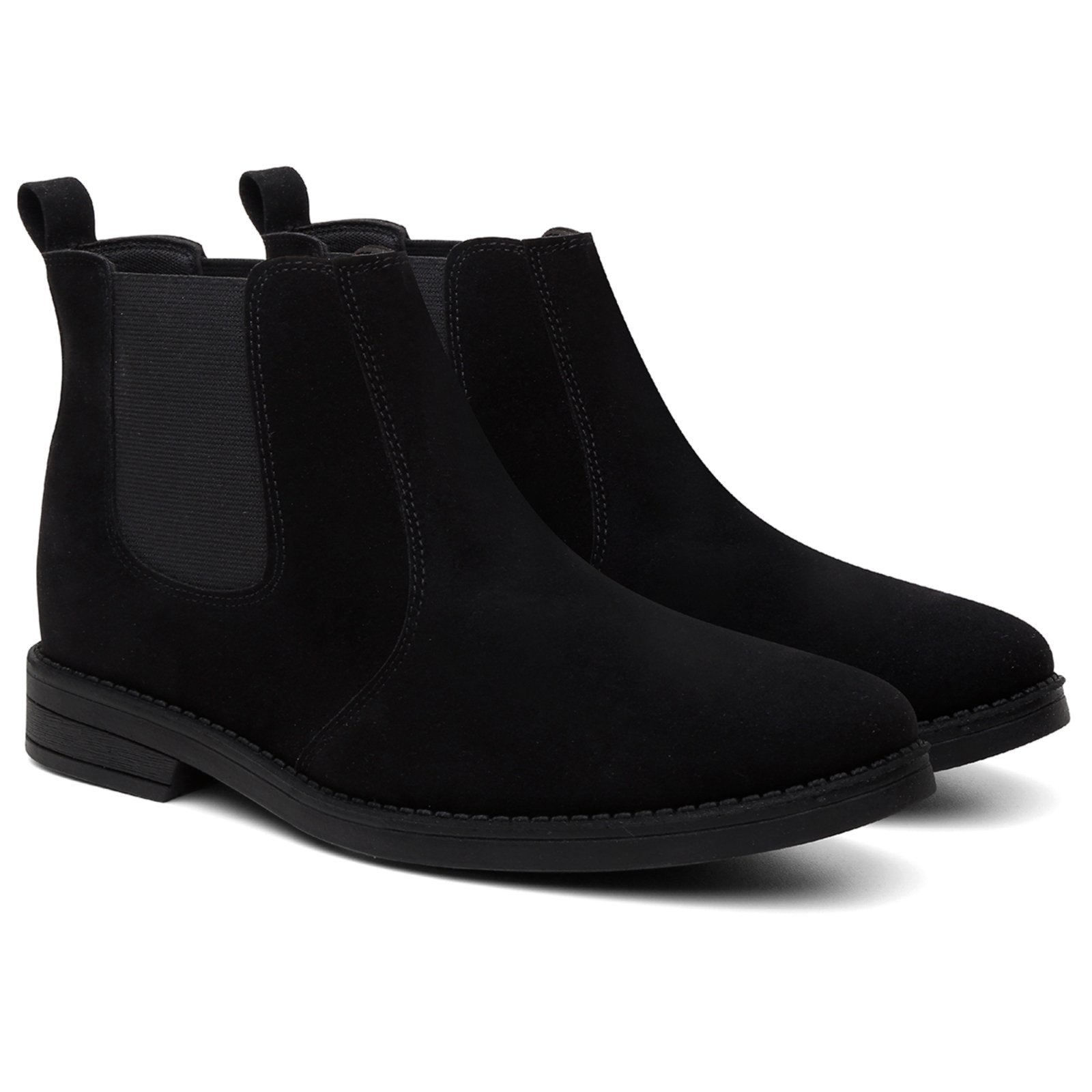 Bota Chelsea Masculina Veritimo Cano Baixo Botina Social Casual Urbana Calce Fácil Conforto Preto