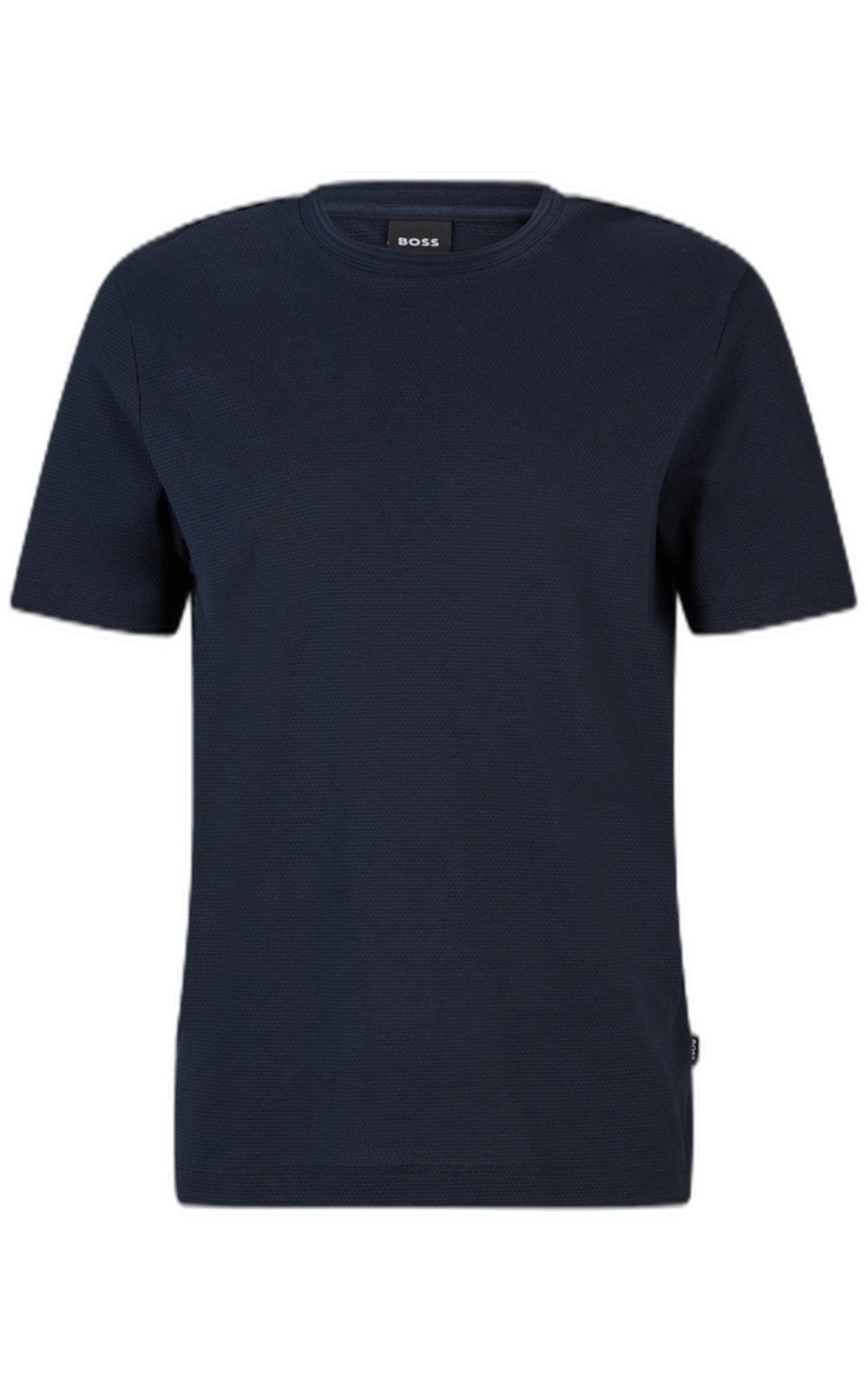 Camiseta Com Mistura De Algodão E Padrão Jacquard De Bolhas